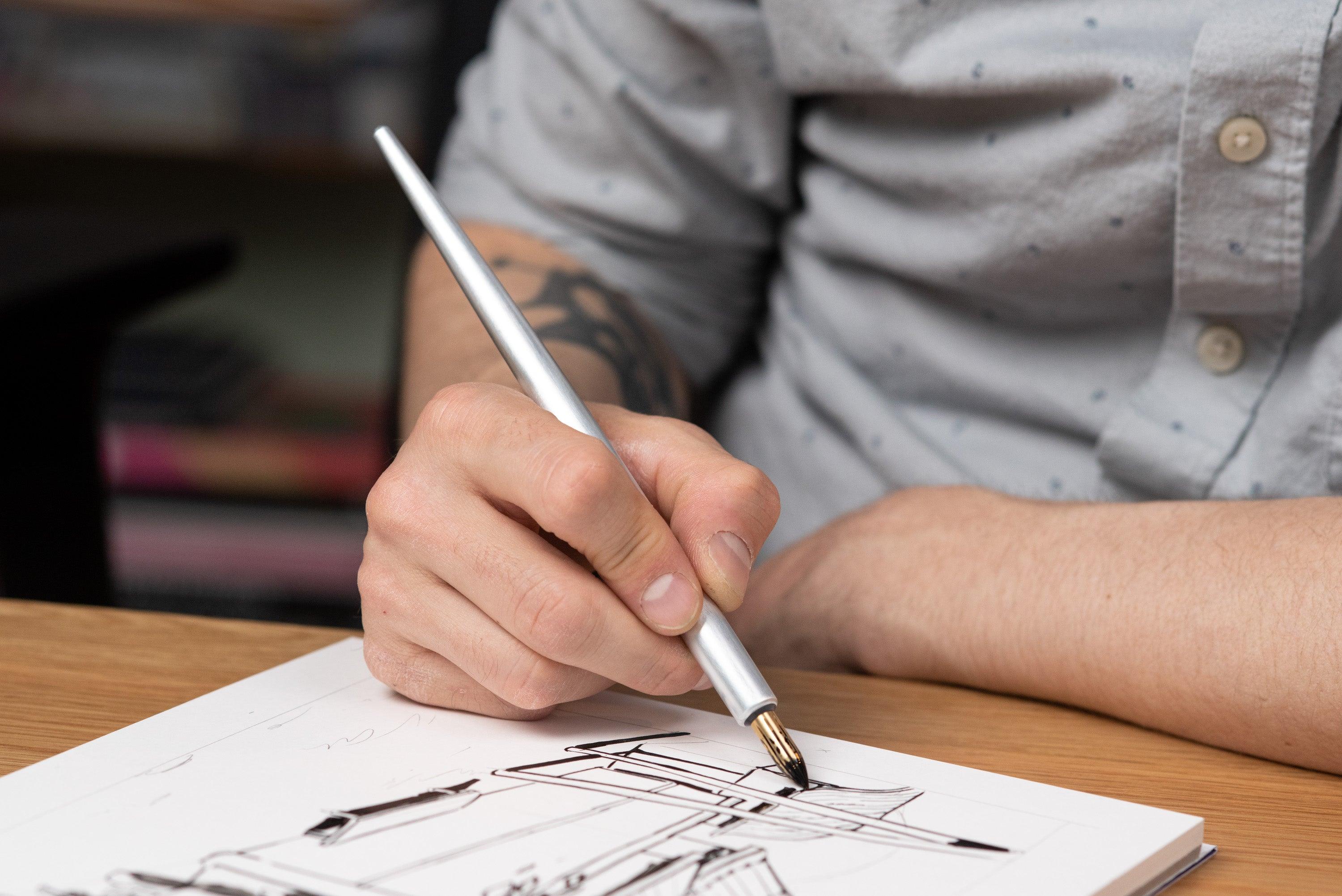 Kakimori - Aluminum Pen Holder - St. Louis Art Supply