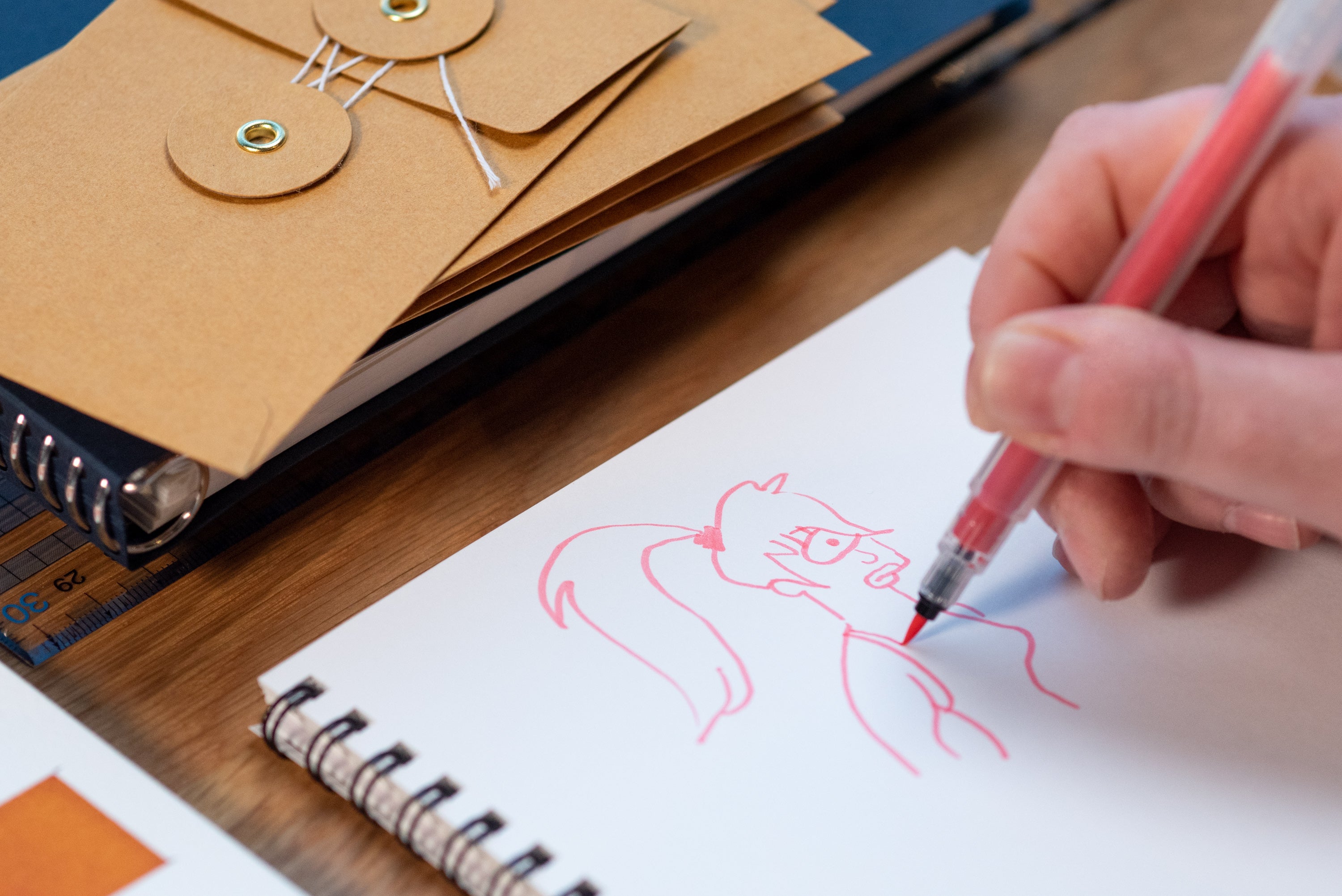 Kakimori - Color Liner Kit, Brush Tip - St. Louis Art Supply