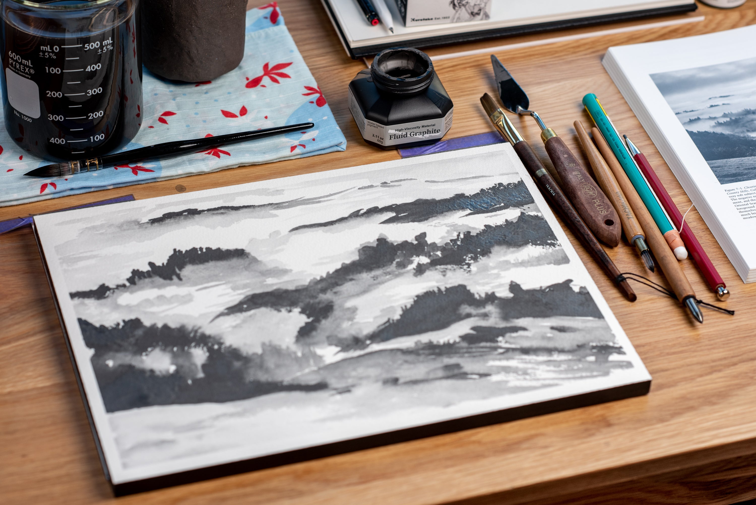 Kuretake - Kuretake Fluid Graphite, 60 g - St. Louis Art Supply