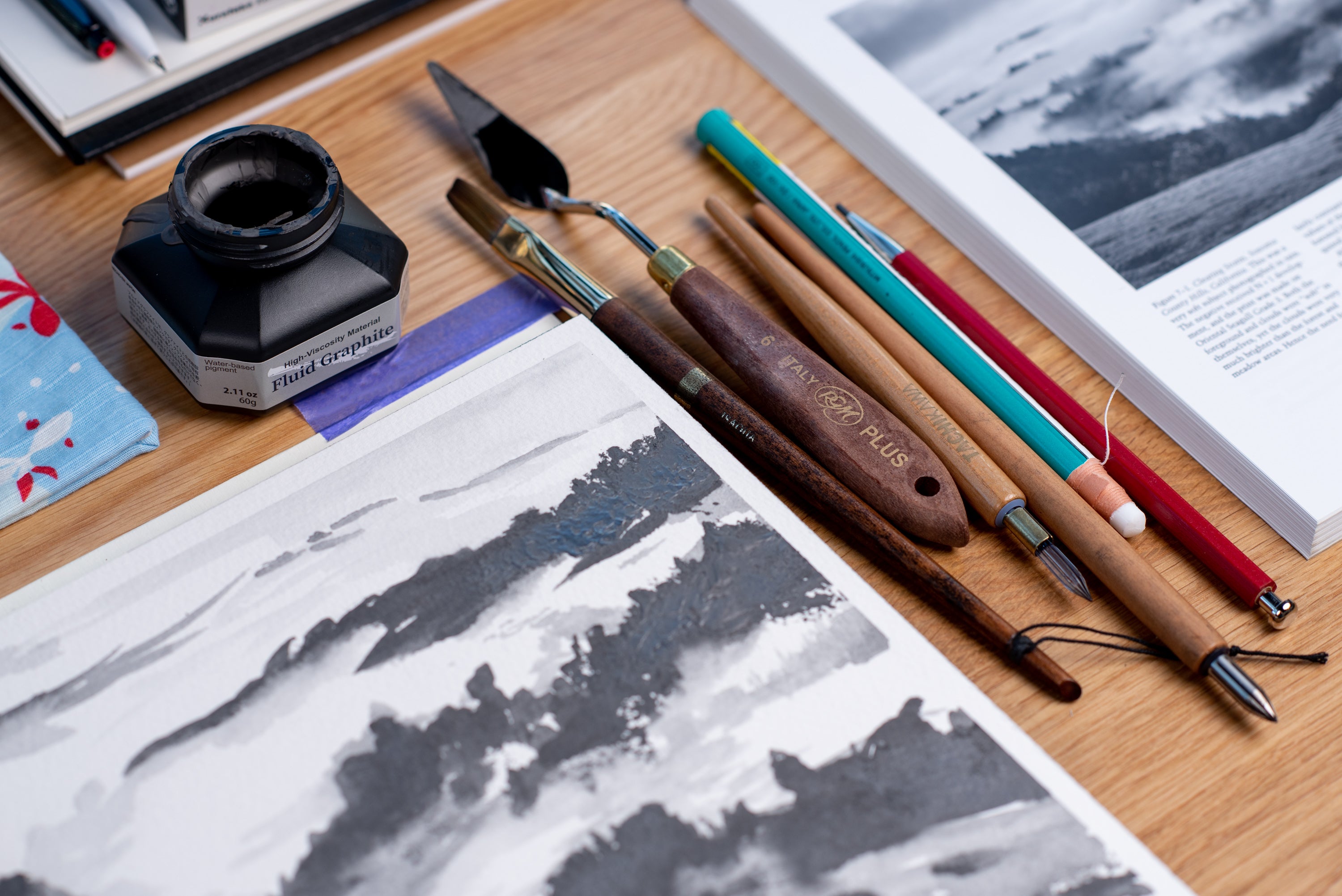 Kuretake - Kuretake Fluid Graphite, 60 g - St. Louis Art Supply