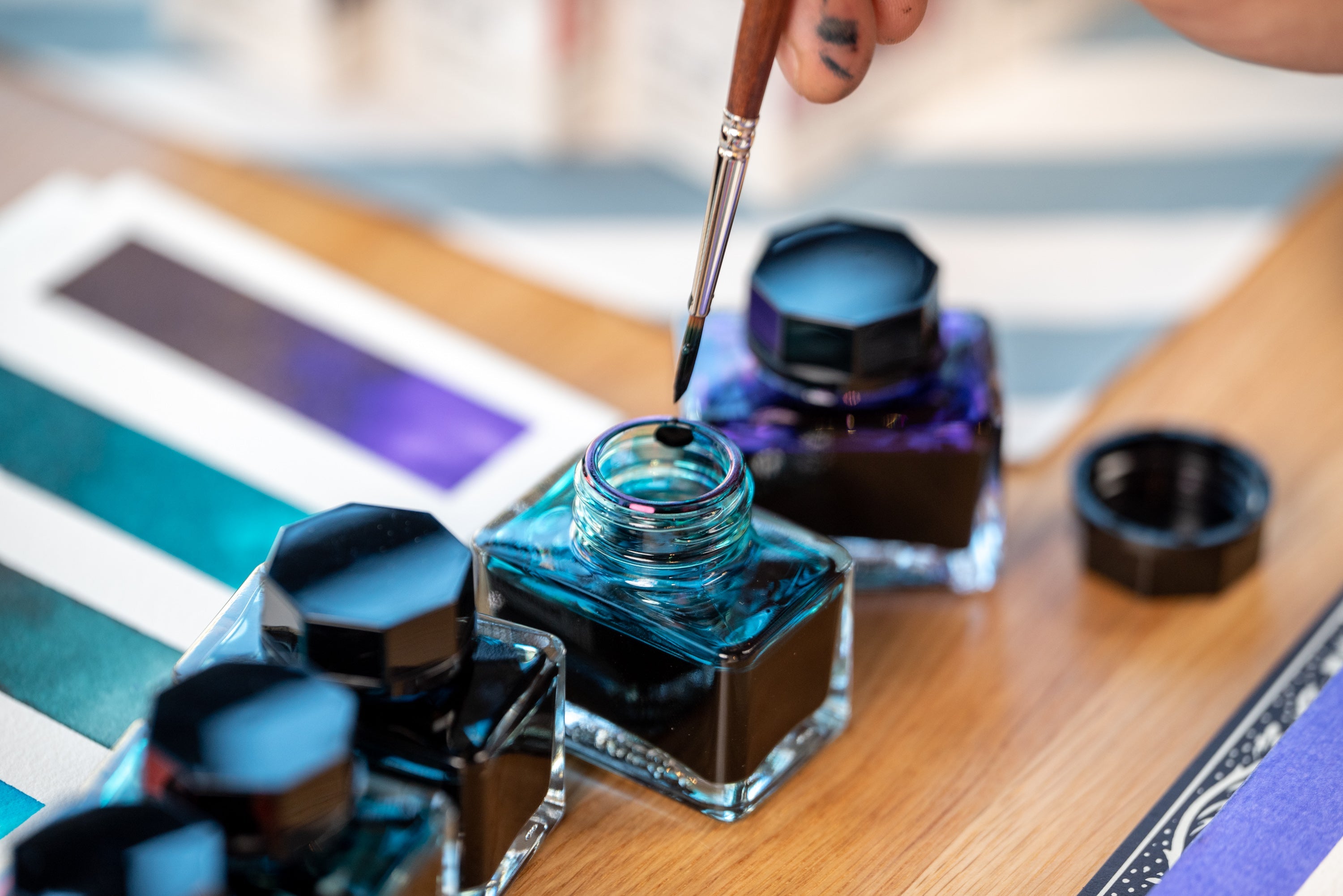 Kuretake - ink-café Meiji no Iro Fountain Pen Ink, #532 Araishu - St. Louis Art Supply