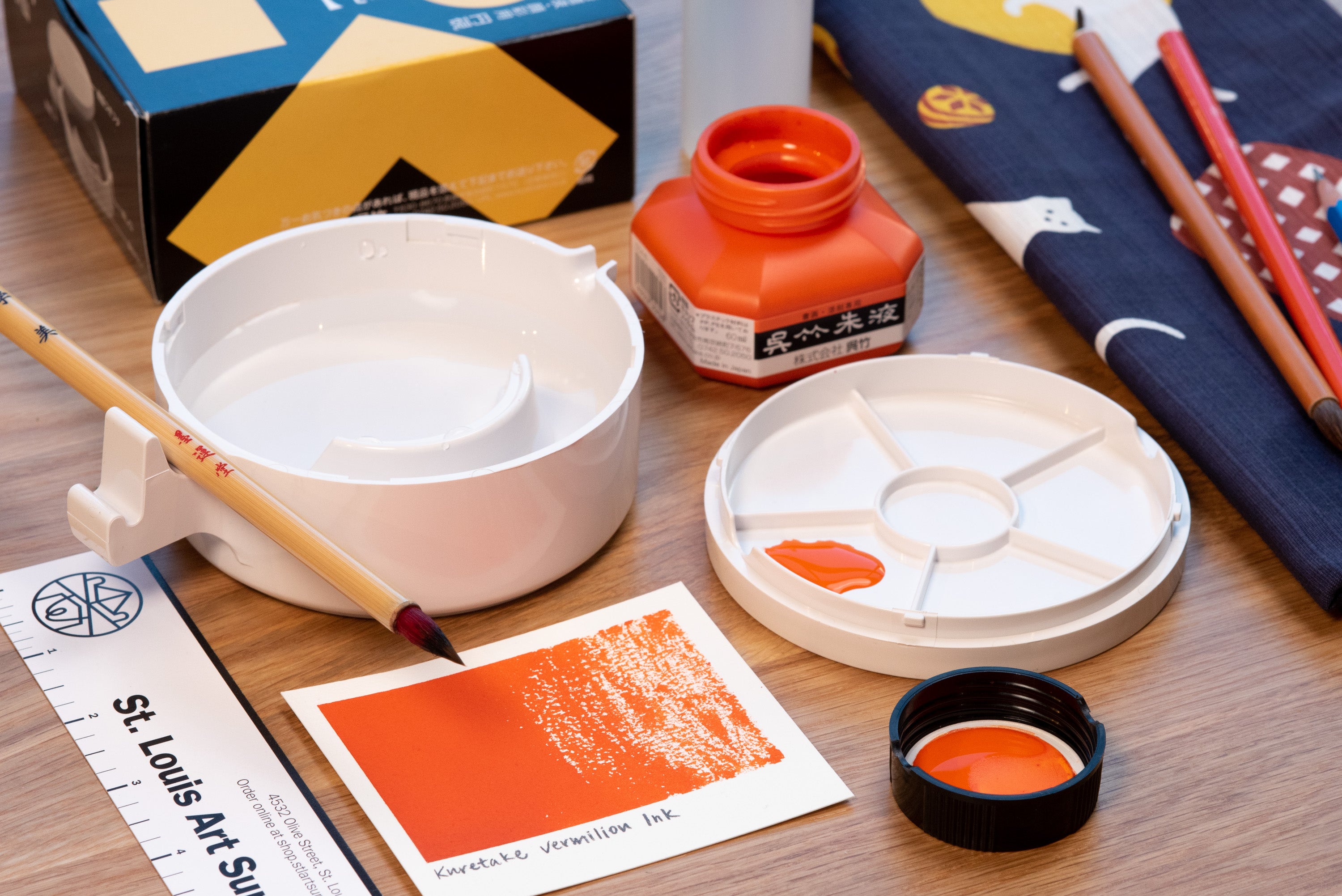 Kuretake - Vermilion Ink, 60 mL - St. Louis Art Supply