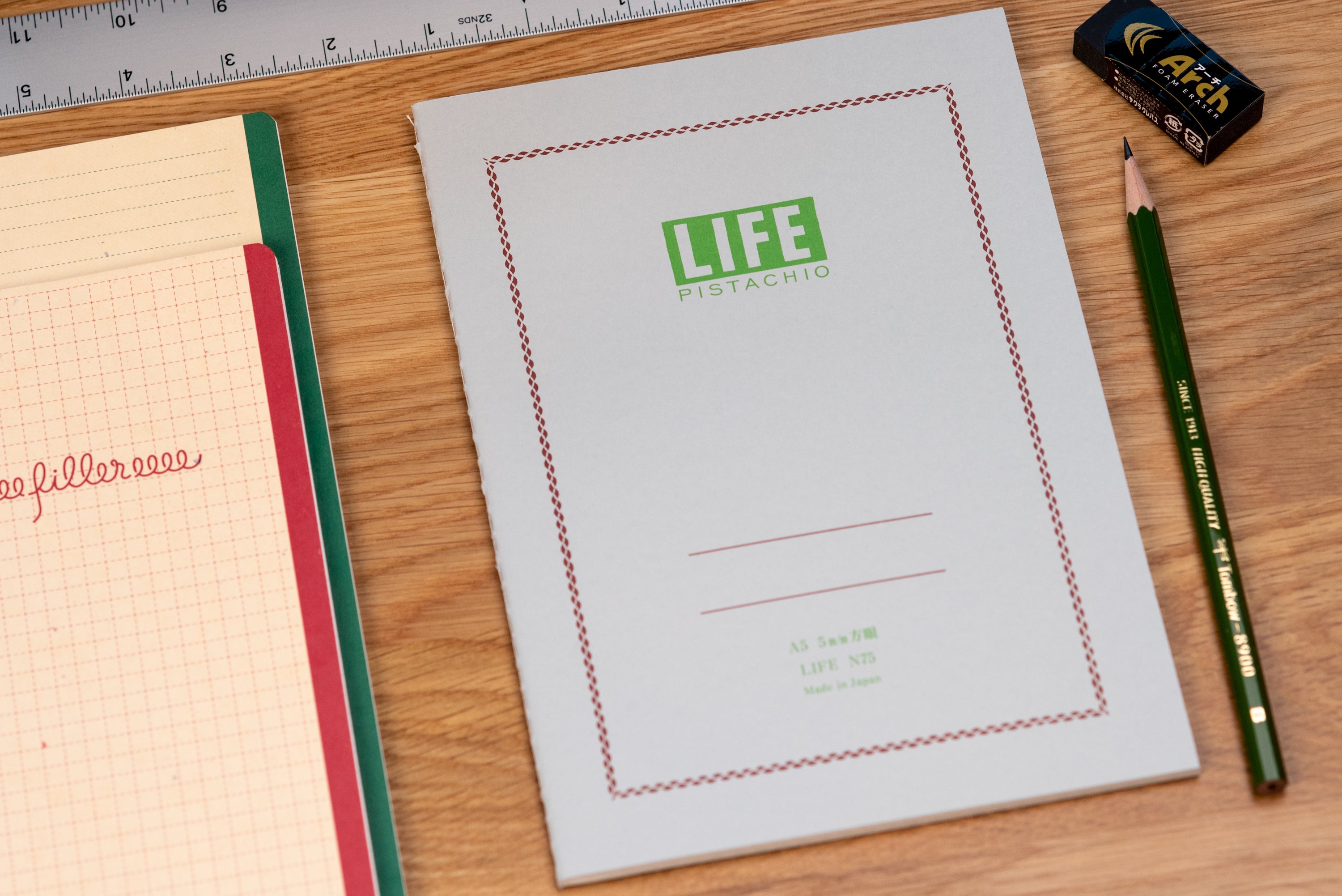LIFE - Pistachio Notebook, A5, Grid - St. Louis Art Supply