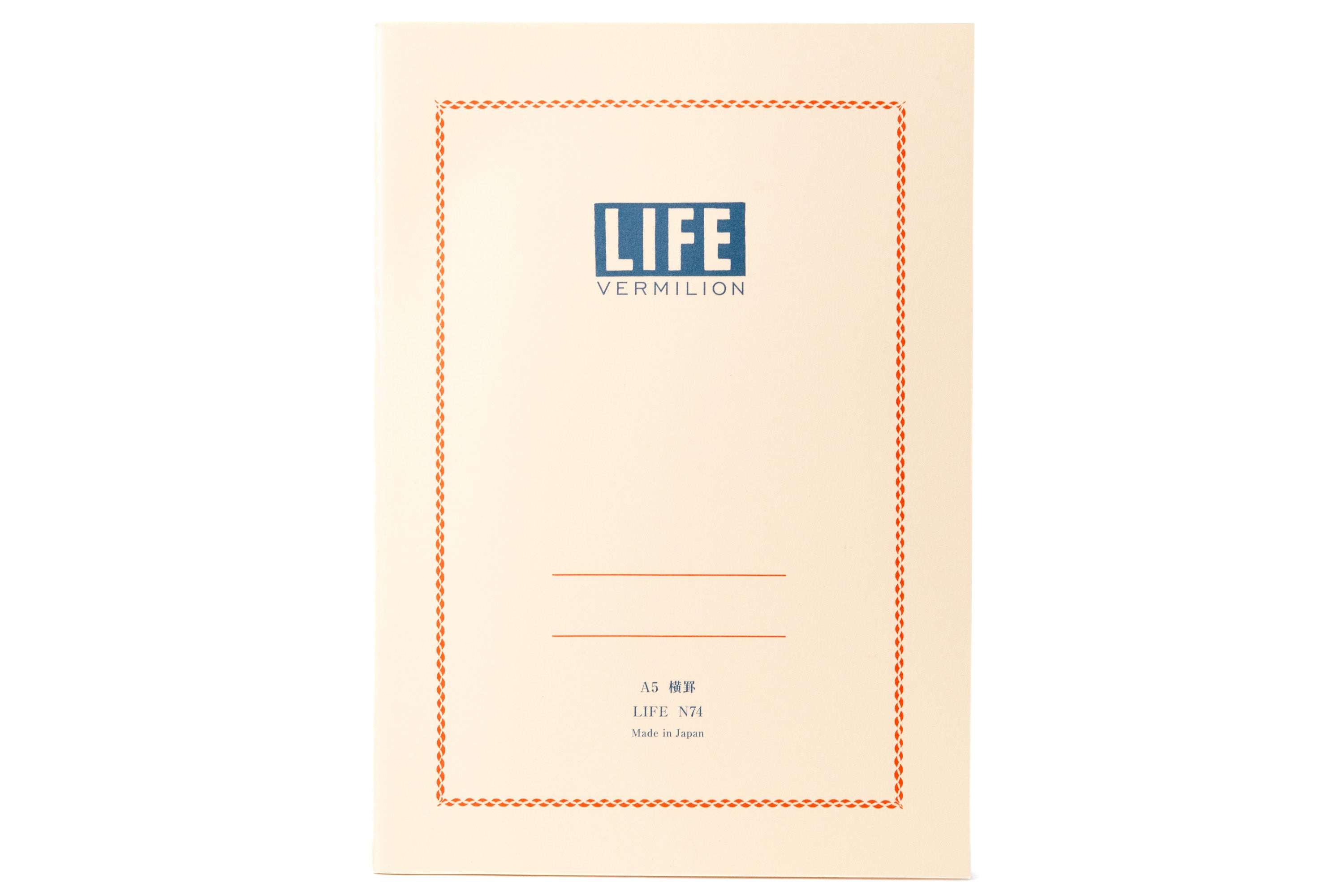 LIFE - Vermilion Notebook, A5, Ruled - St. Louis Art Supply