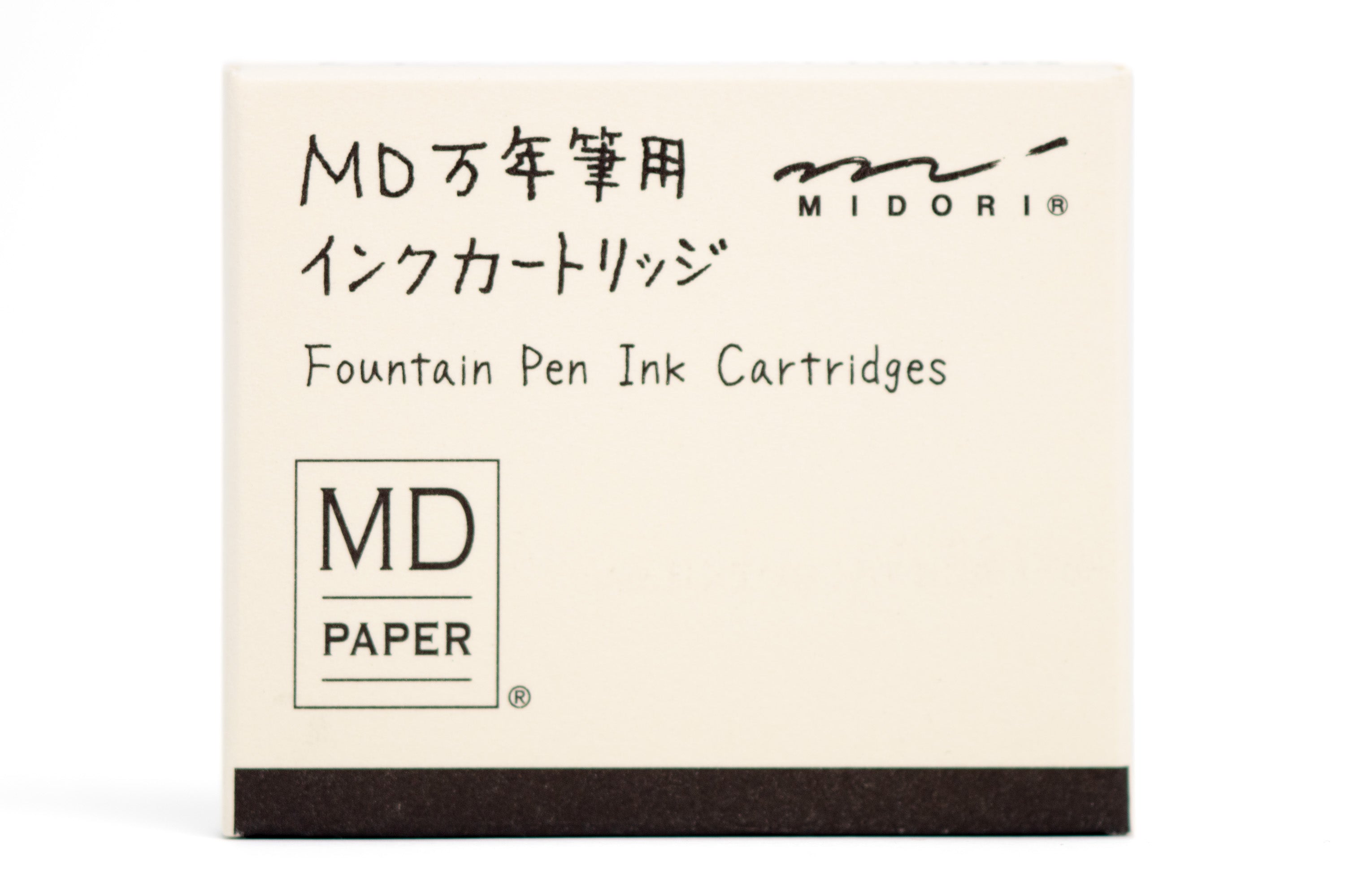 Midori - MD Fountain Pen Ink Cartridges, Black - St. Louis Art Supply