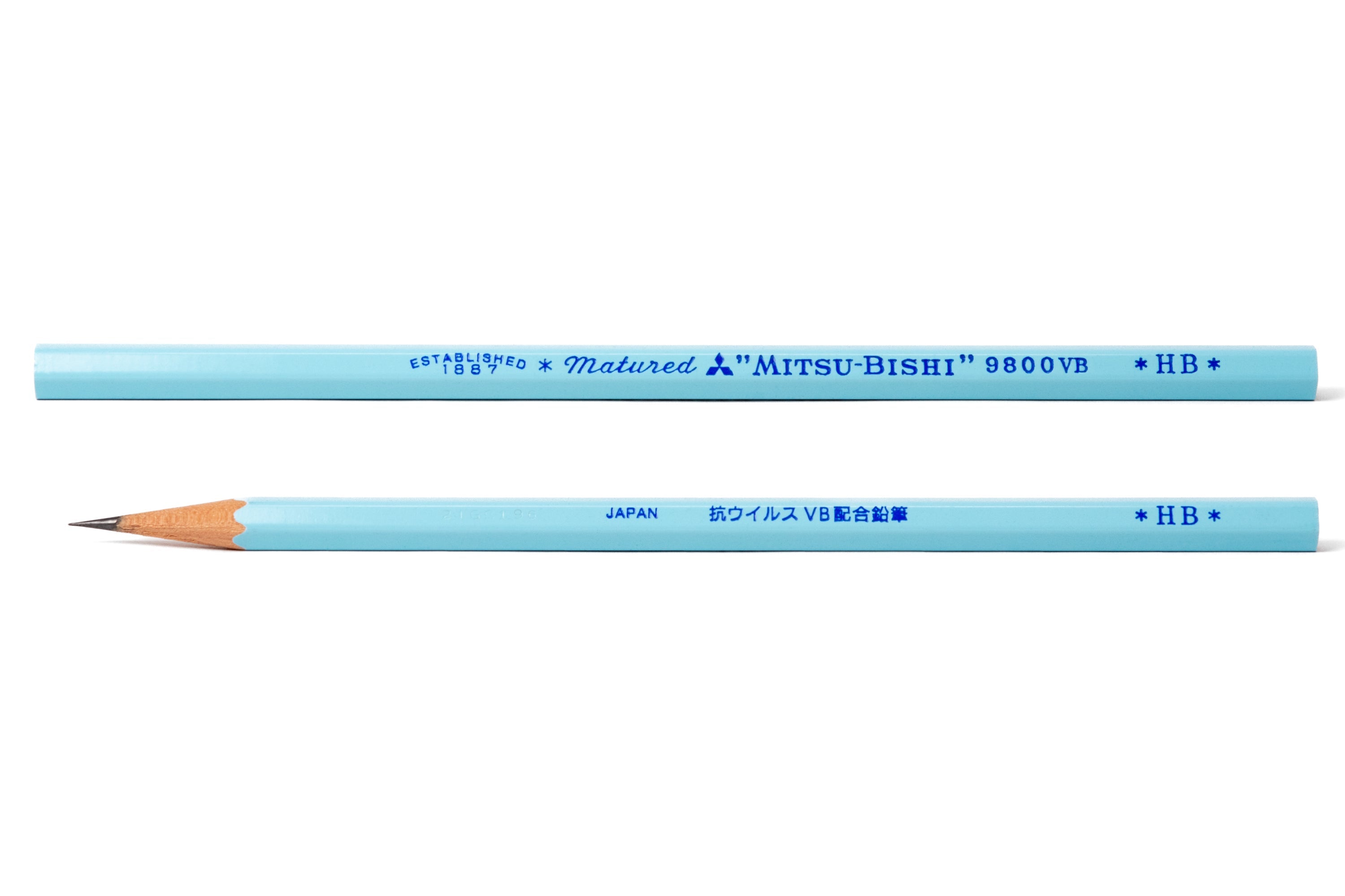 Mitsubishi Pencil Co. - Mitsubishi 9800VB Pencil, HB, Set of 12 - St. Louis Art Supply