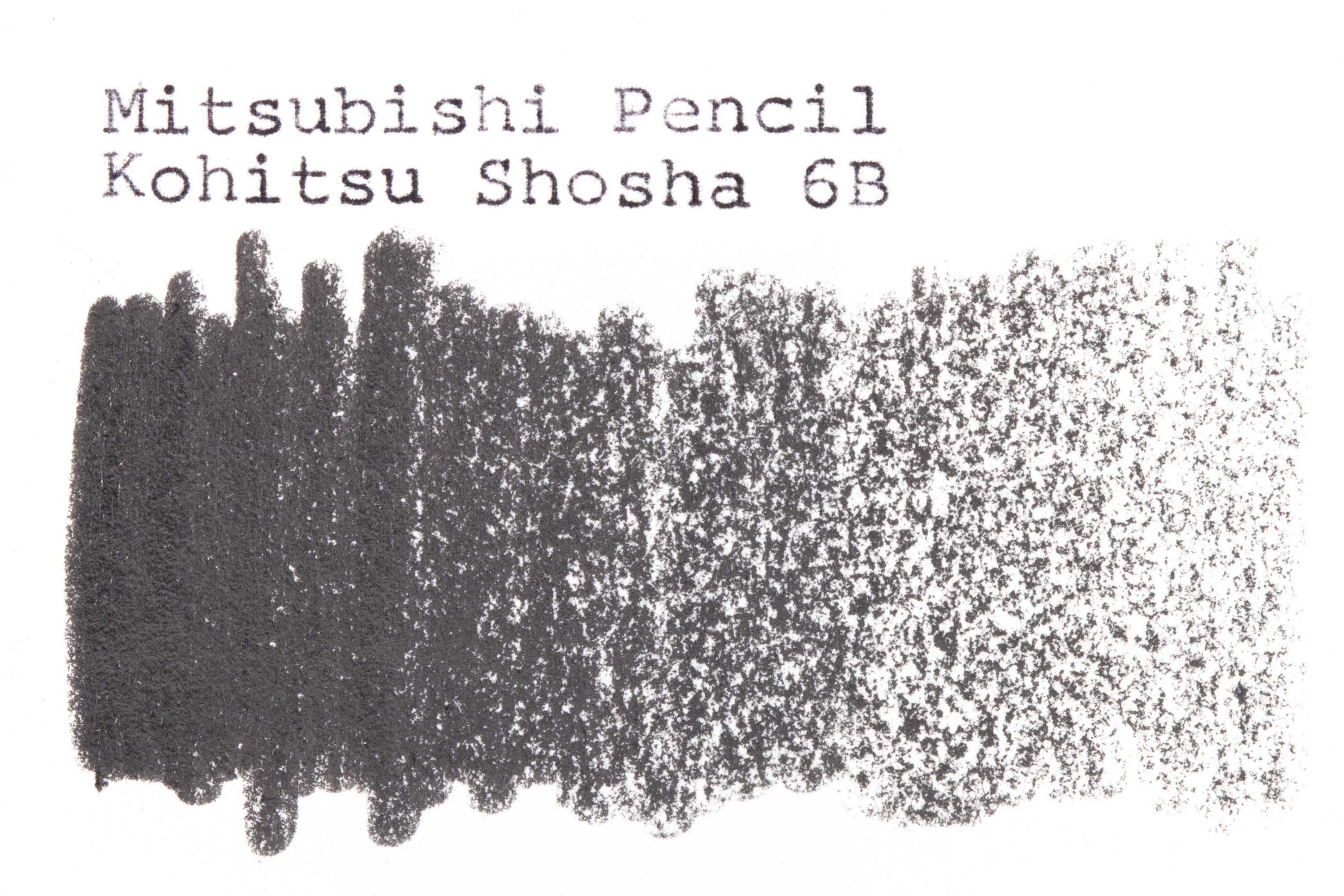 Mitsubishi Pencil Co. - Kohitsu Shosha Pencil, 6B - St. Louis Art Supply