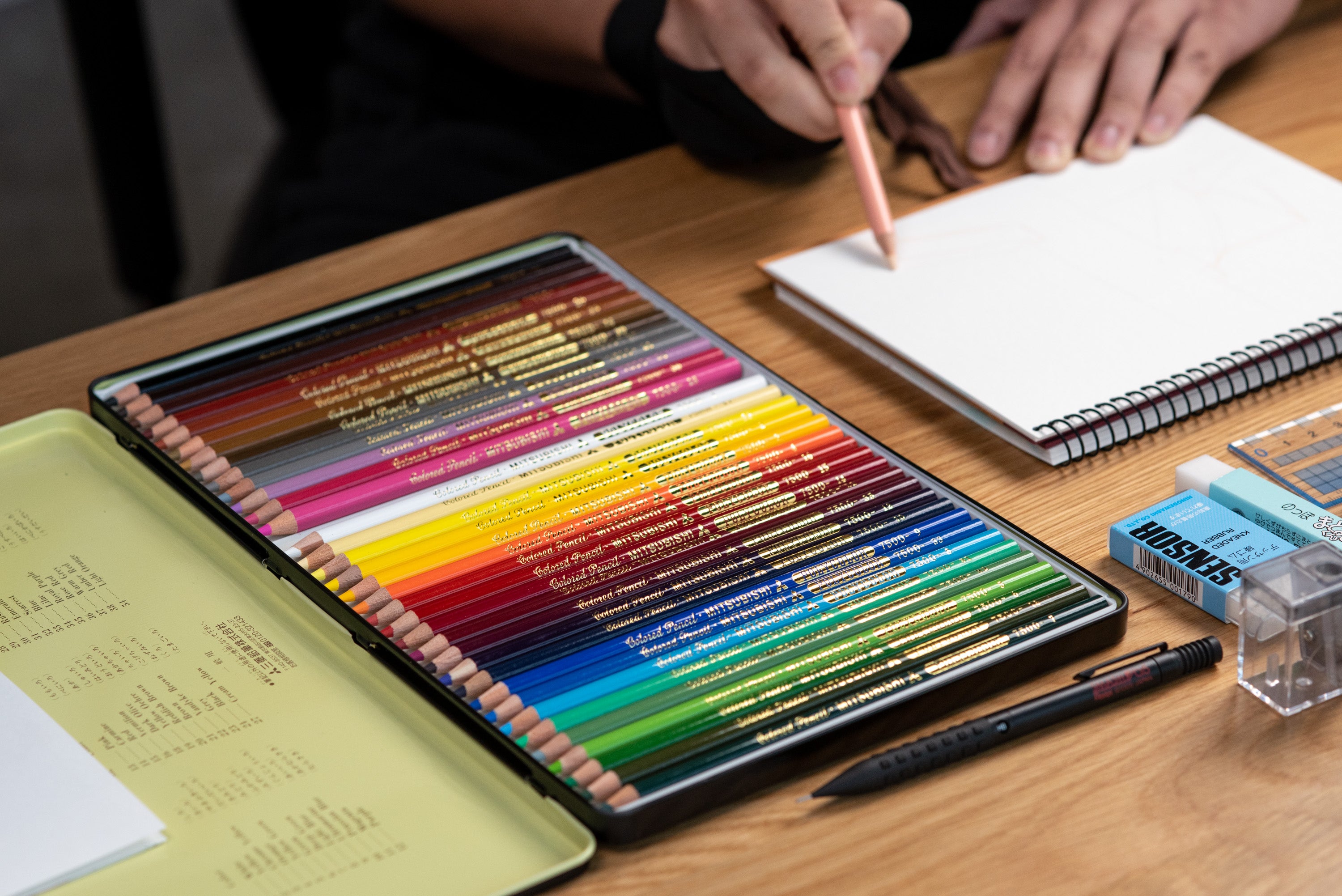 Mitsubishi Pencil Co. - Polycolor Colored Pencils, Set of 36 - St. Louis Art Supply