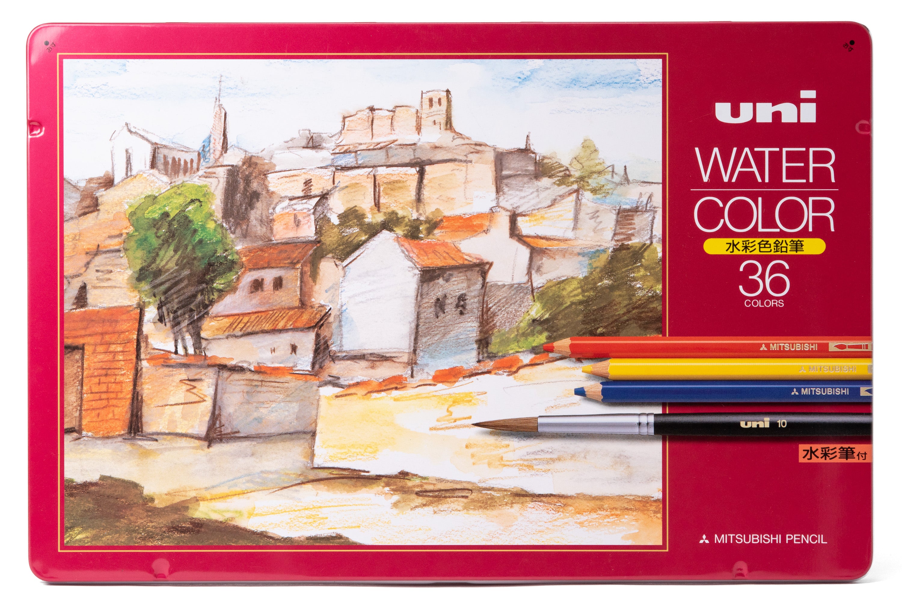 Mitsubishi Pencil Co. - Uni Watercolor Pencils, Set of 36 - St. Louis Art Supply