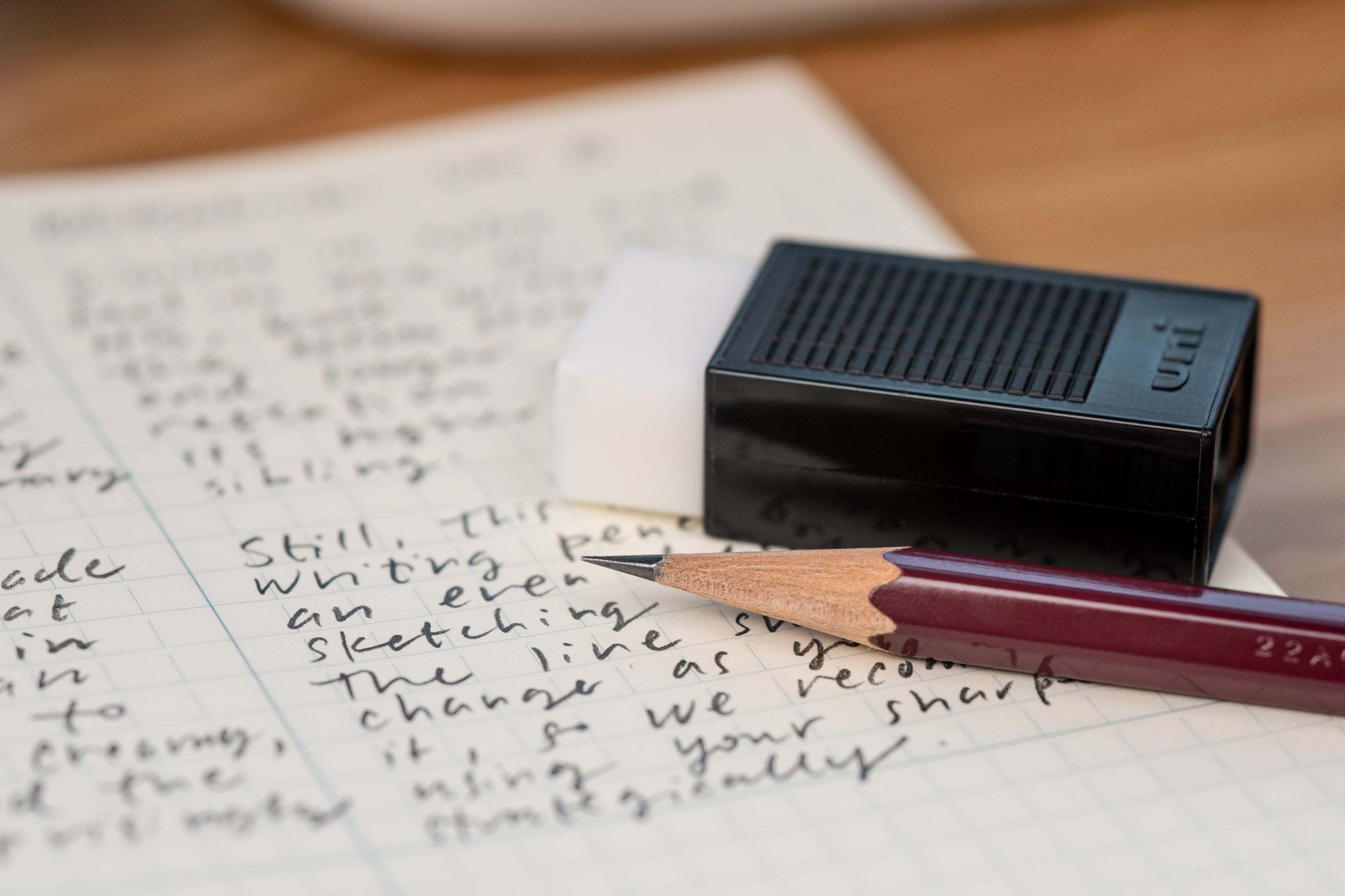 Mitsubishi Pencil Co. - Uni Pencil, B, Set of 12 with Eraser - St. Louis Art Supply