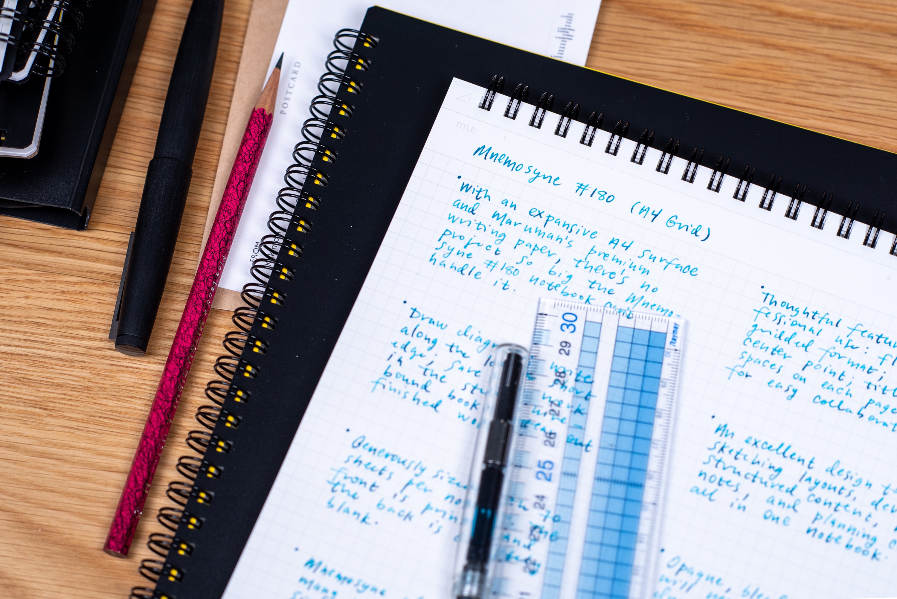 Mnemosyne #180 Notebook (A4 Grid)