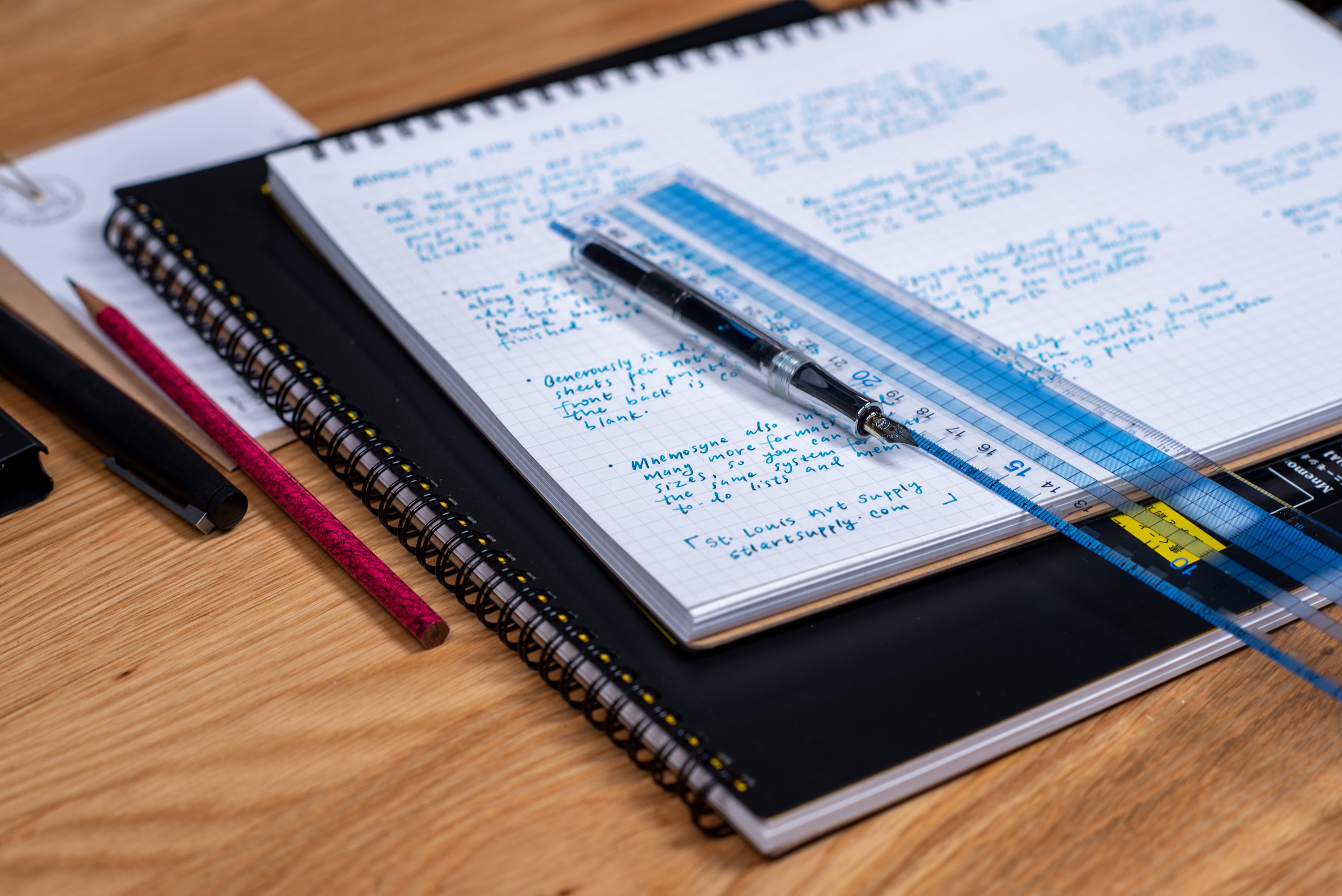 Mnemosyne #180 Notebook (A4 Grid)