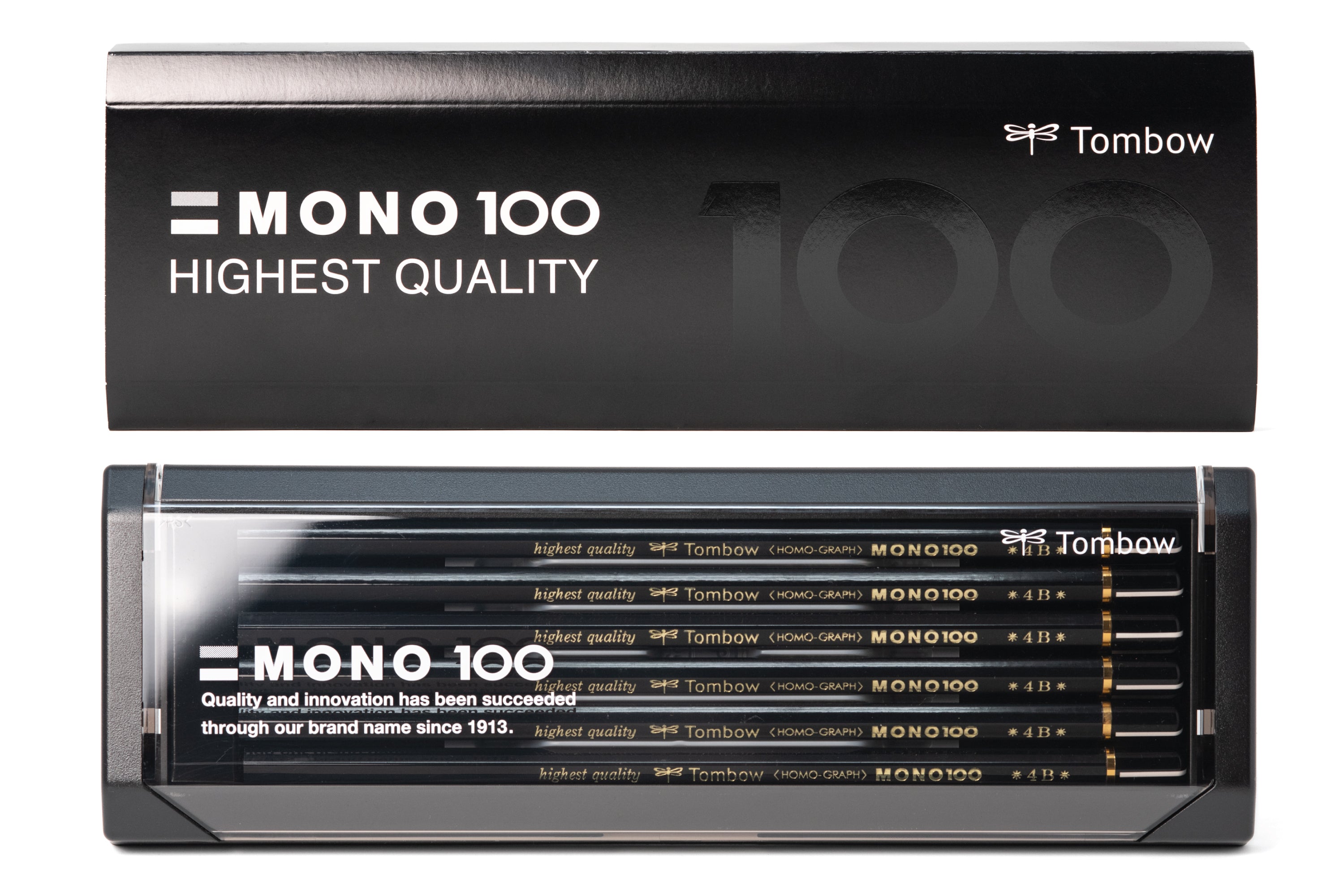 Tombow - MONO 100 Pencil, 4B, Set of 12 - St. Louis Art Supply
