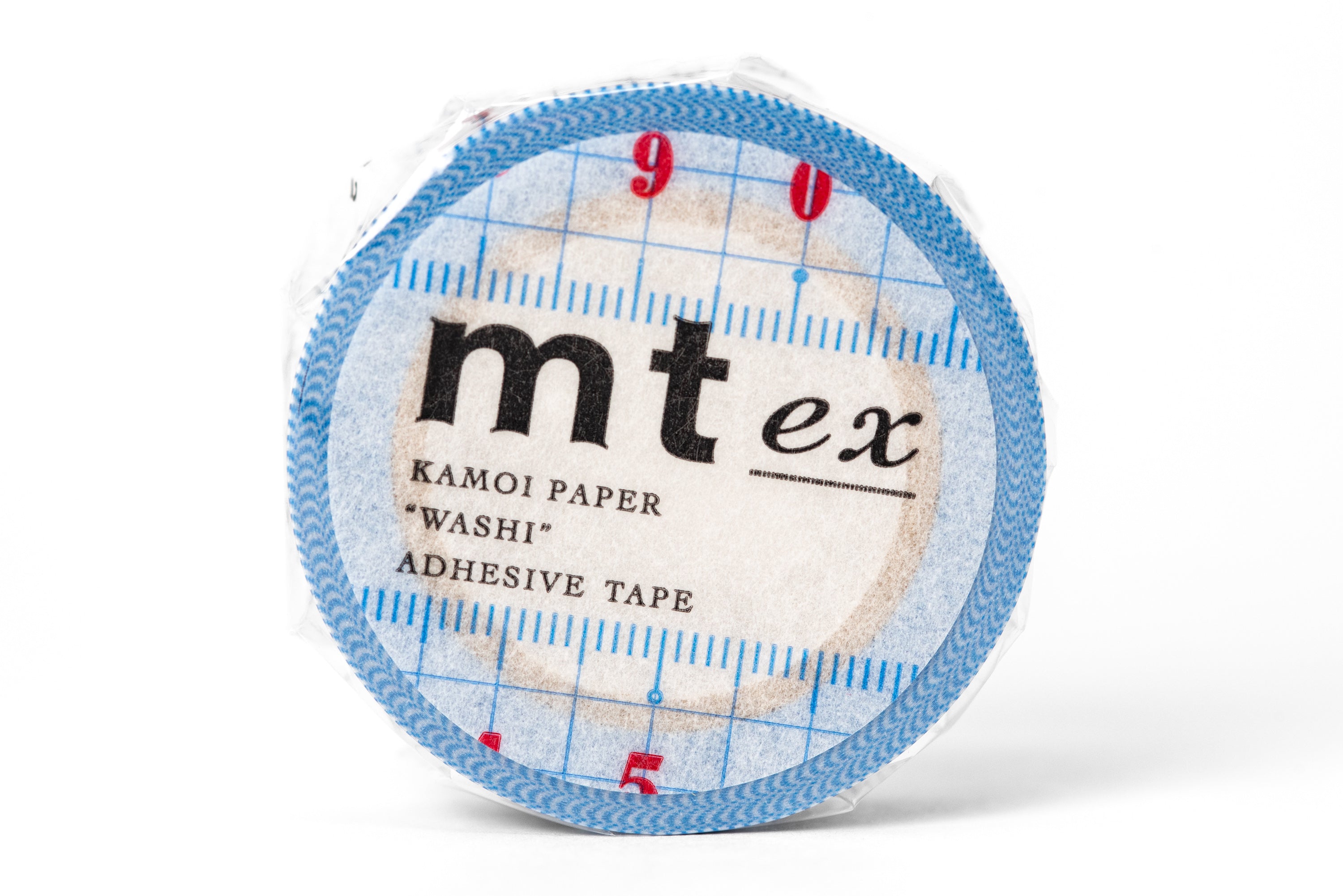mt - mt Washi Tape, Ruler (Blue/White) - St. Louis Art Supply
