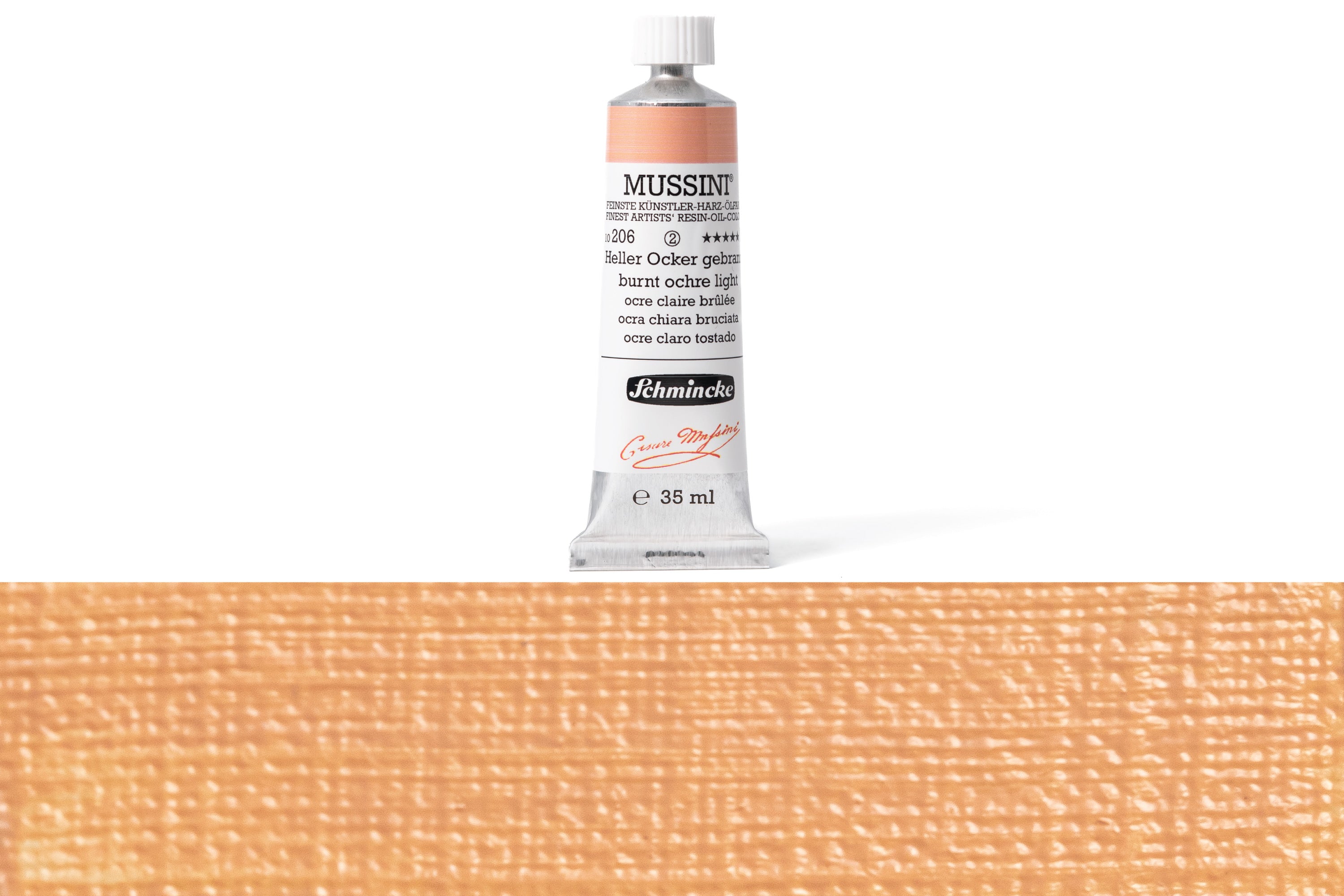 Schmincke - Mussini Oil Colors, 35 mL, #206 Burnt Ochre Light - St. Louis Art Supply