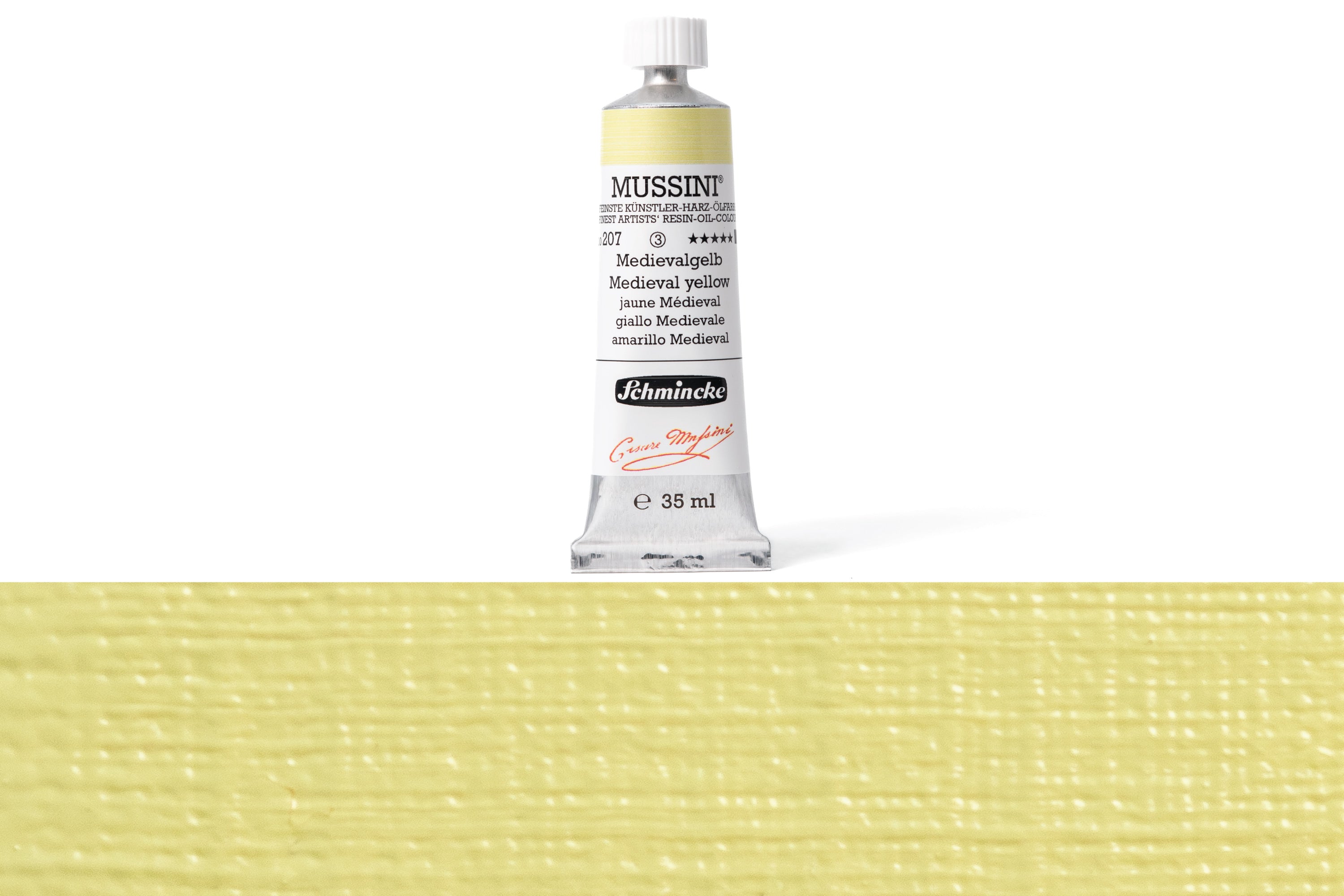 Schmincke - Mussini Oil Colors, 35 mL, #207 Medieval Yellow - St. Louis Art Supply