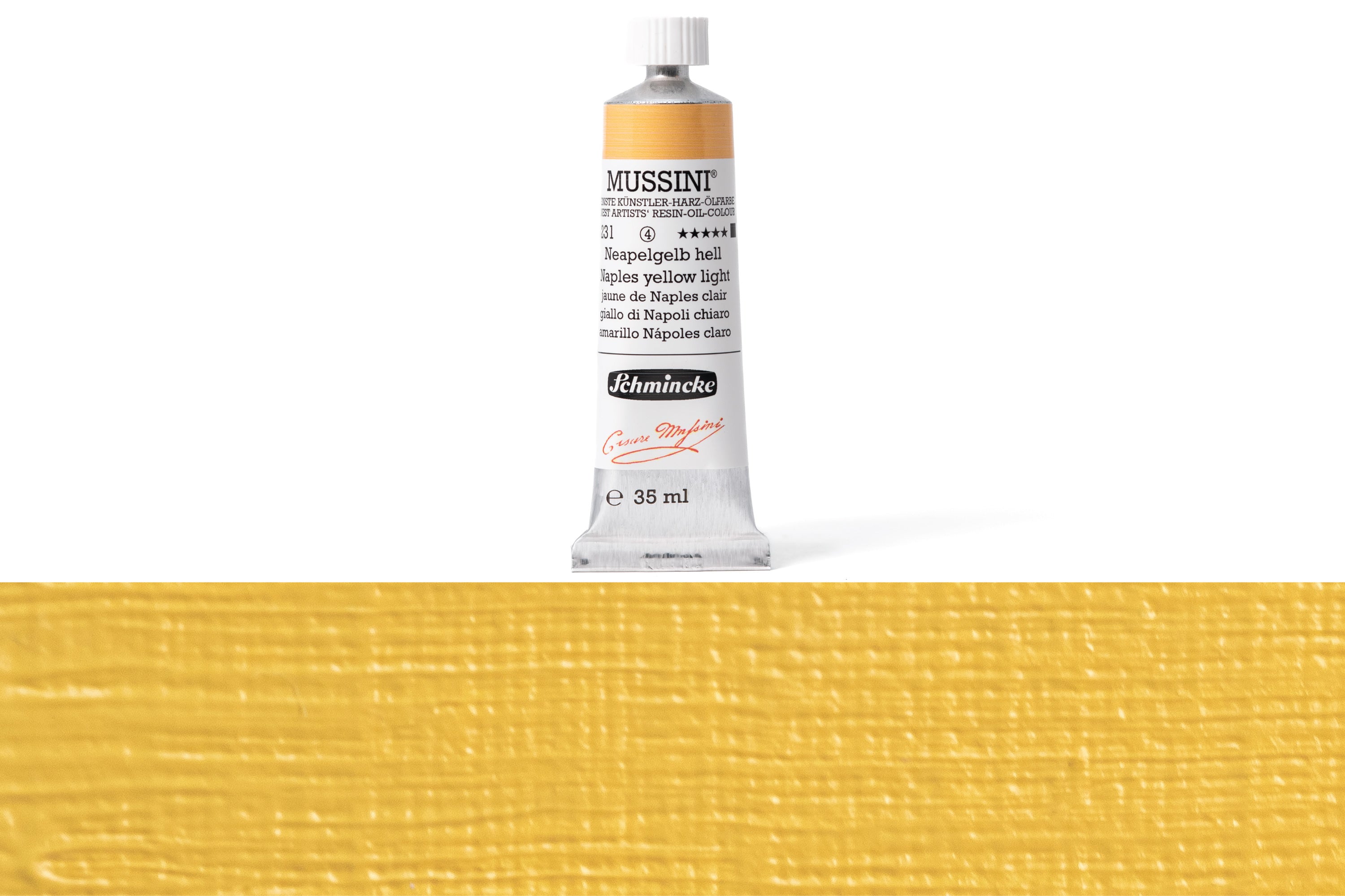 Schmincke - Mussini Oil Colors, 35 mL, #231 Naples Yellow Light - St. Louis Art Supply