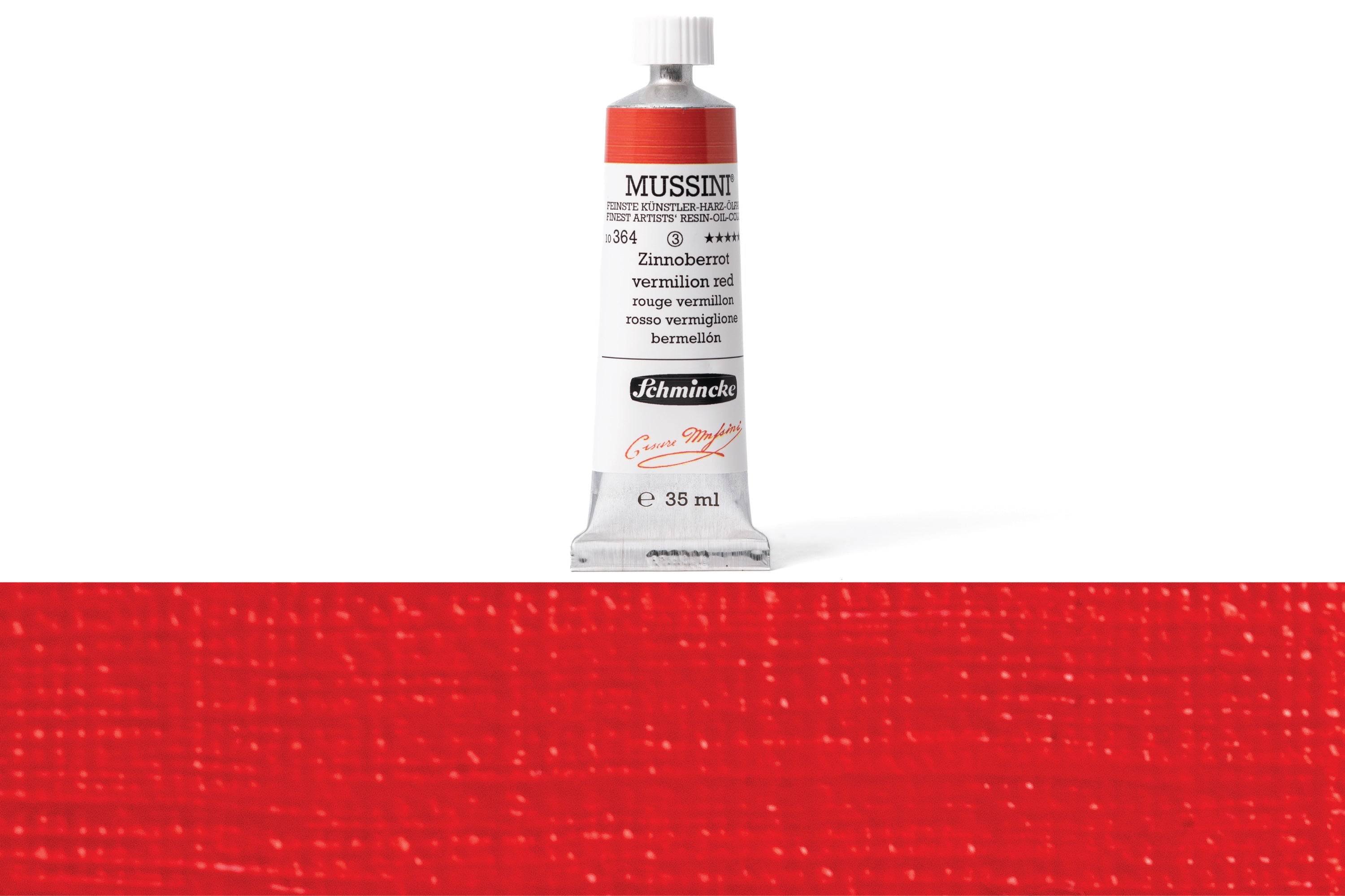 Schmincke - Mussini Oil Colors, 35 mL, #364 Vermilion Red - St. Louis Art Supply