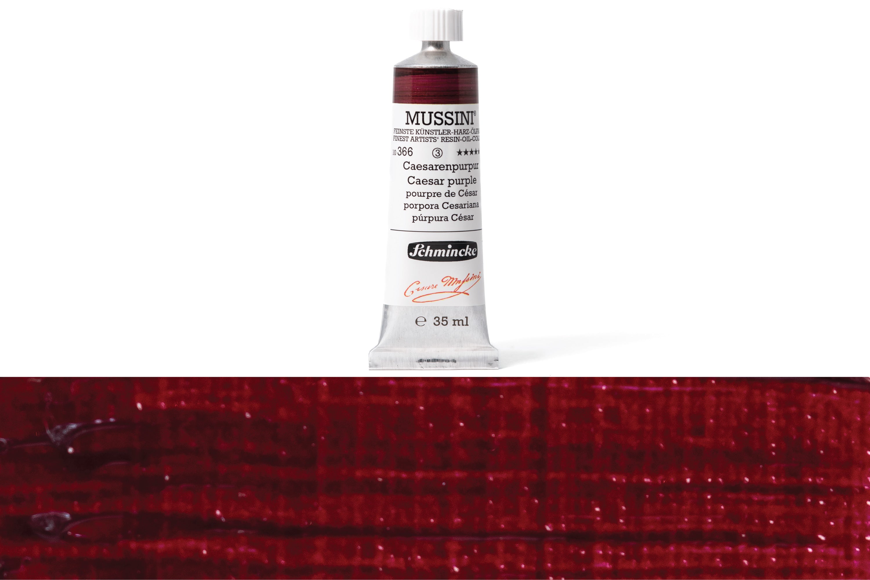 Schmincke - Mussini Oil Colors, 35 mL, #366 Caesar Purple - St. Louis Art Supply