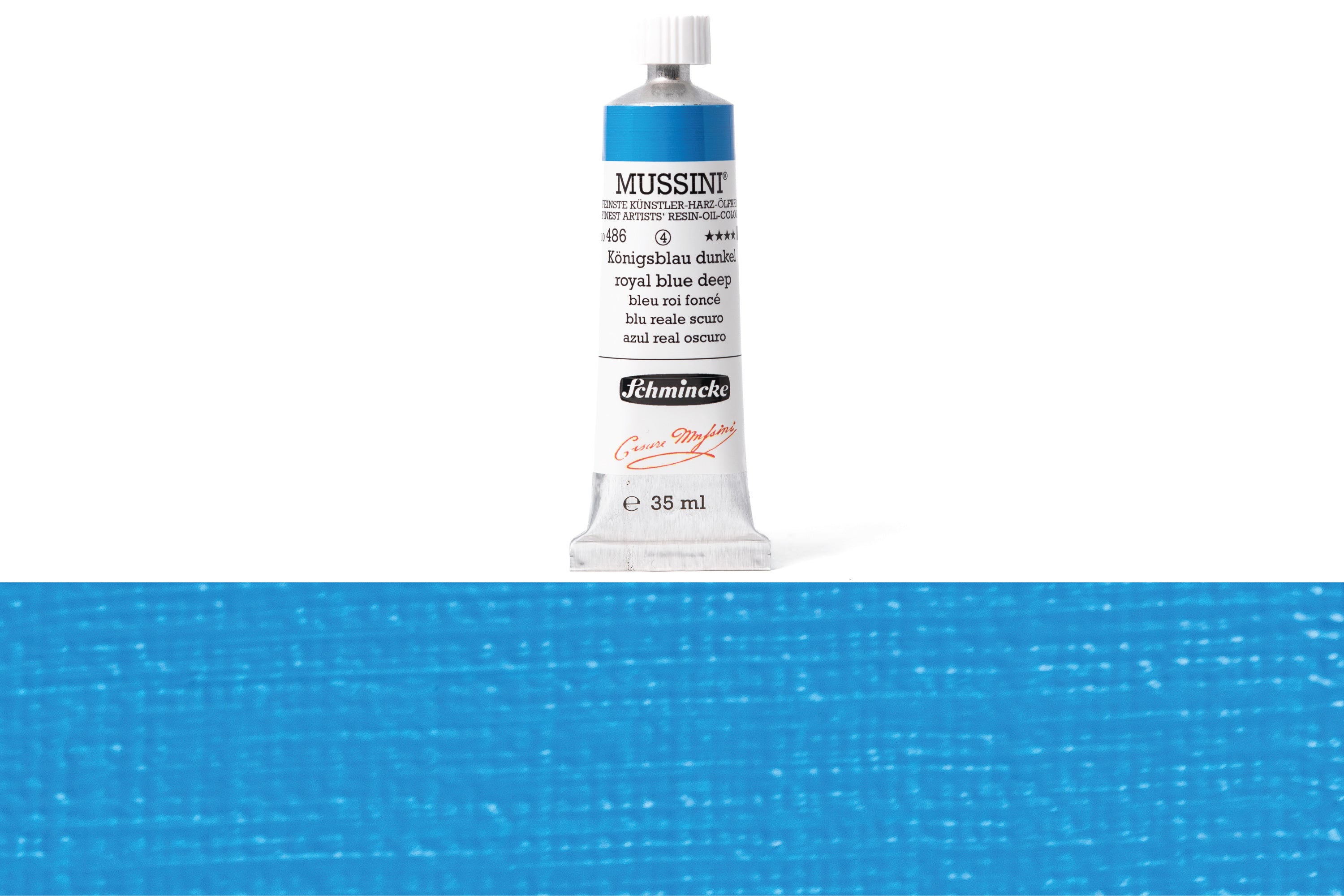 Schmincke - Mussini Oil Colors, 35 mL, #486 Royal Blue Deep - St. Louis Art Supply