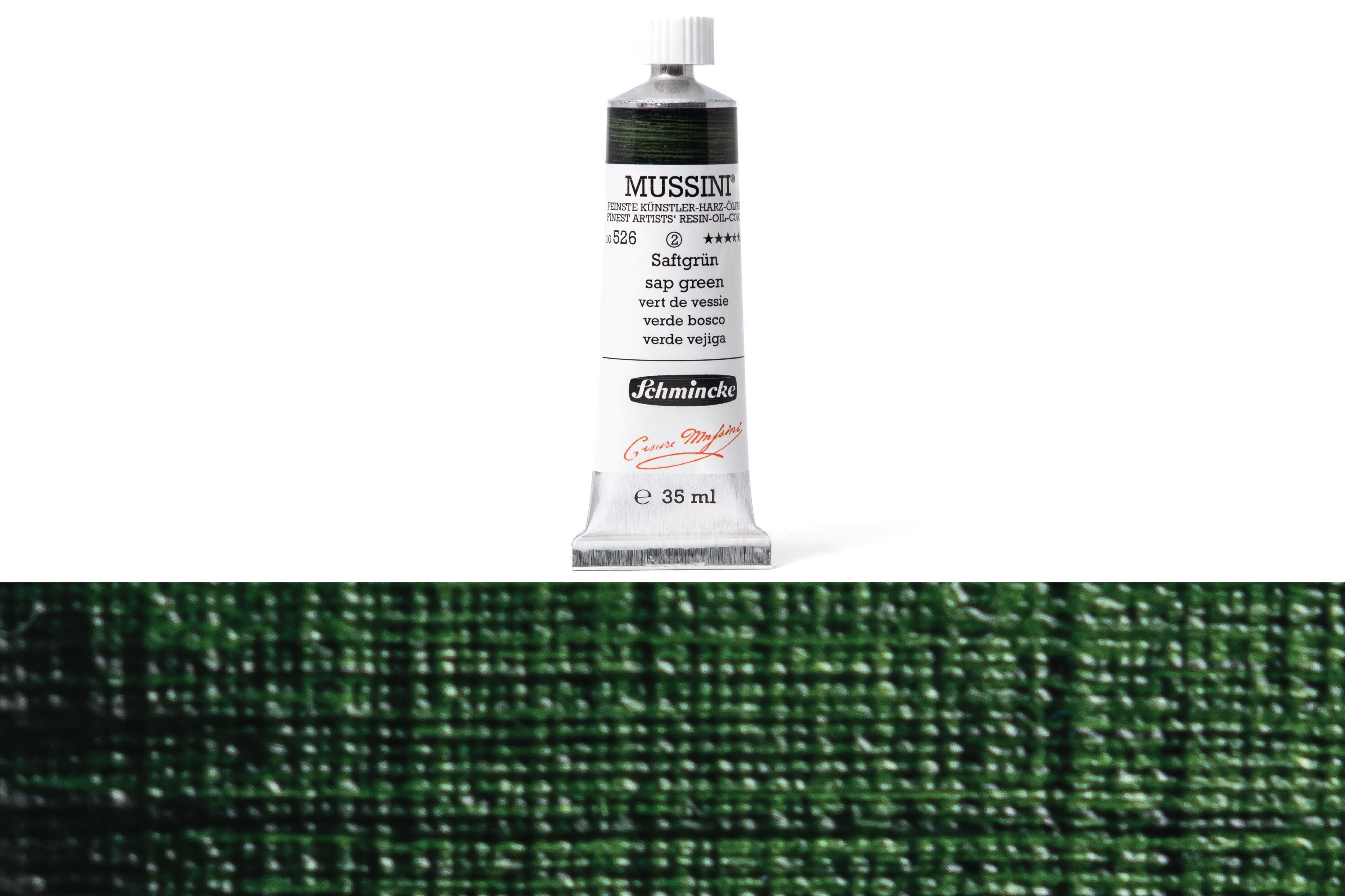 Schmincke - Mussini Oil Colors, 35 mL, #526 Sap Green - St. Louis Art Supply