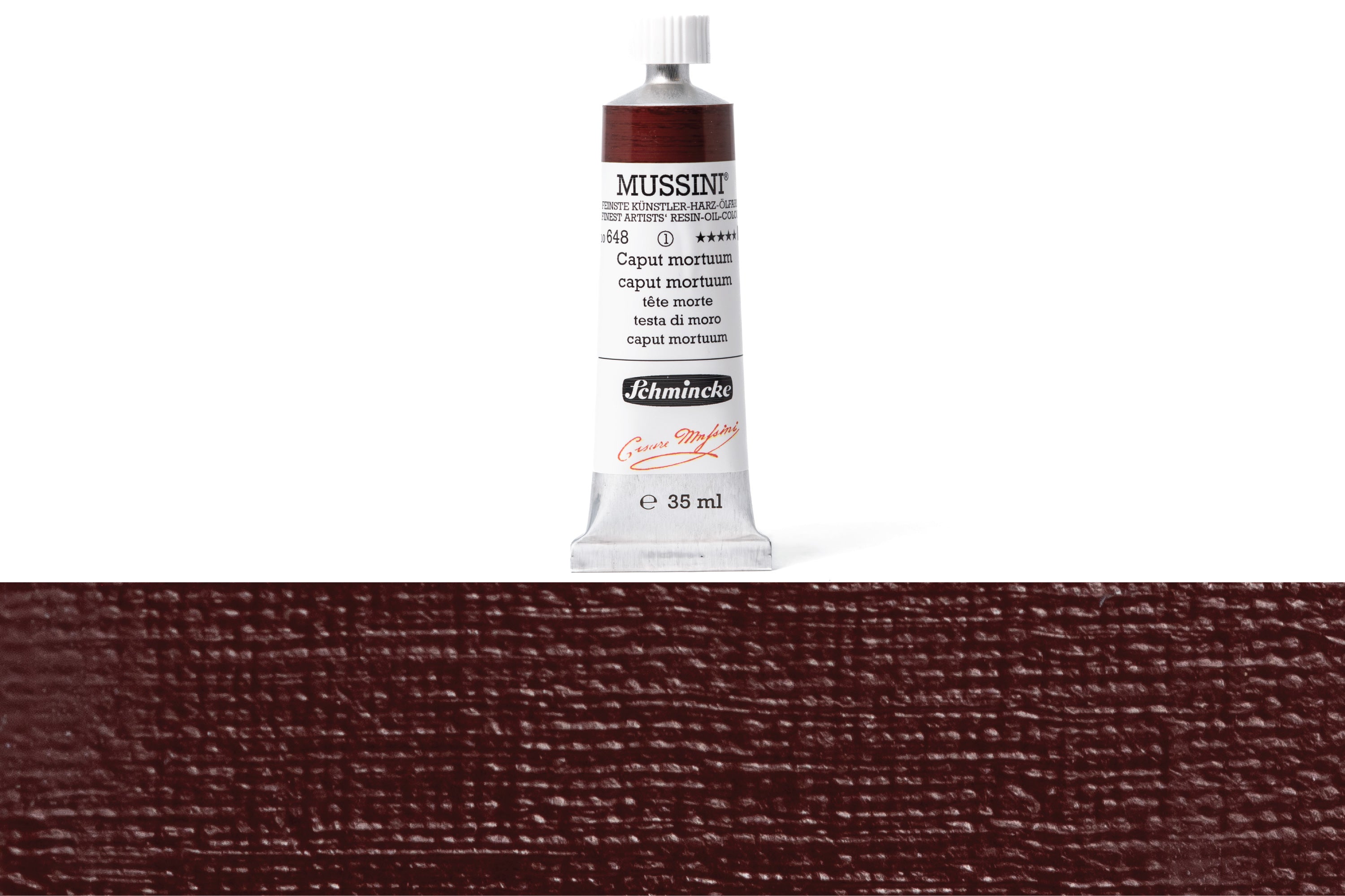 Schmincke - Mussini Oil Colors, 35 mL, #648 Caput Mortuum - St. Louis Art Supply
