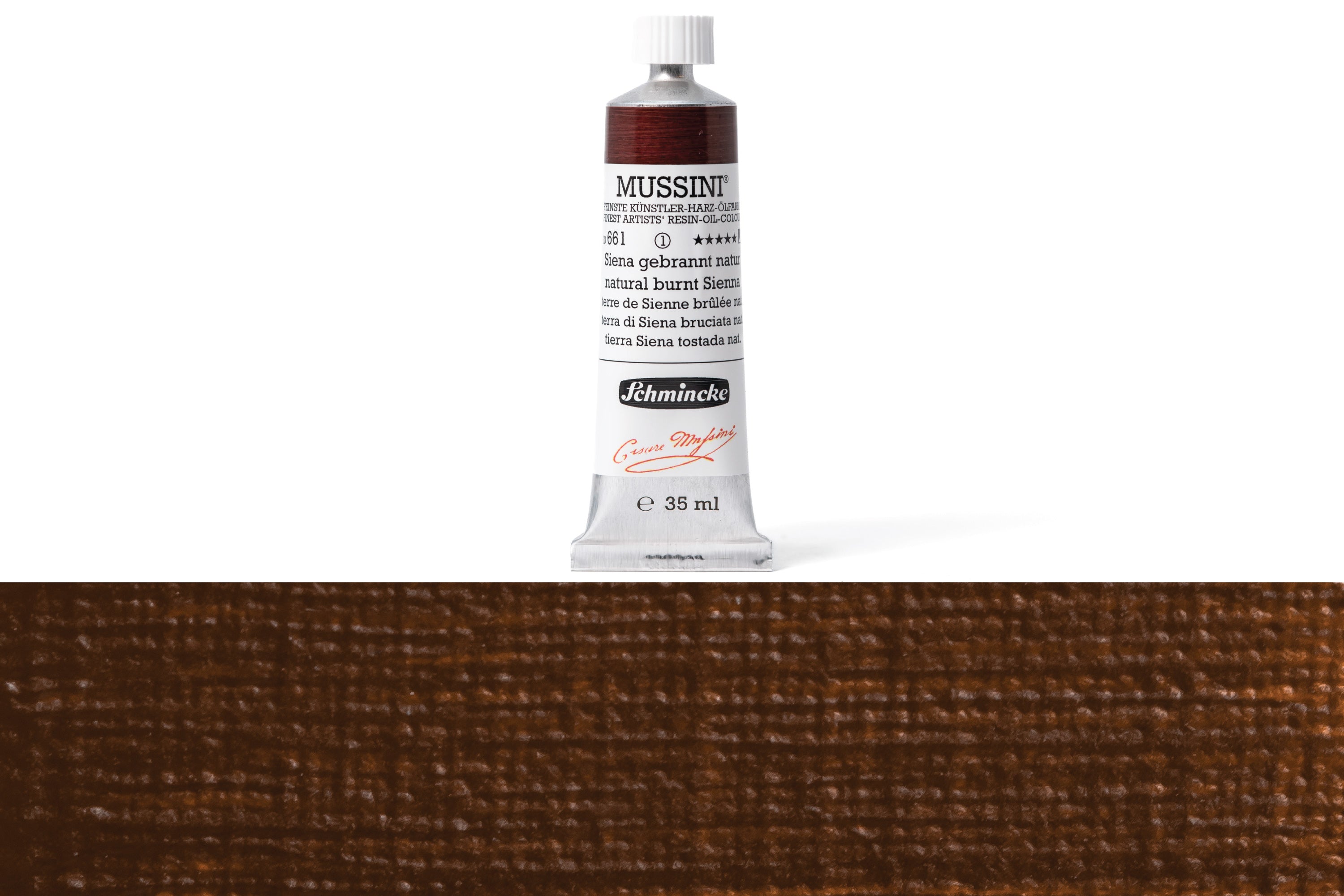 Schmincke - Mussini Oil Colors, 35 mL, #661 Natural Burnt Sienna - St. Louis Art Supply