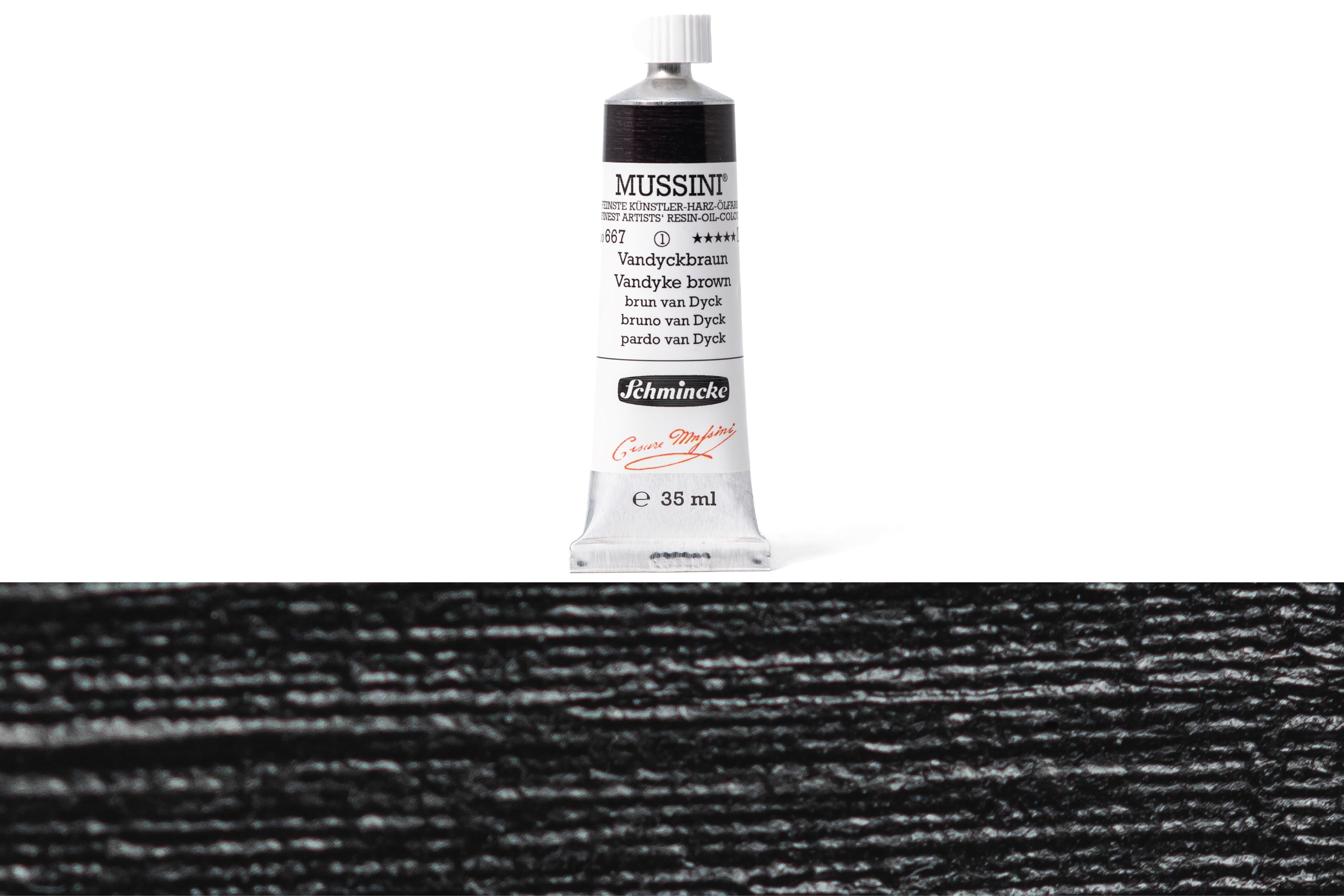 Schmincke - Mussini Oil Colors, 35 mL, #667 Vandyke Brown - St. Louis Art Supply