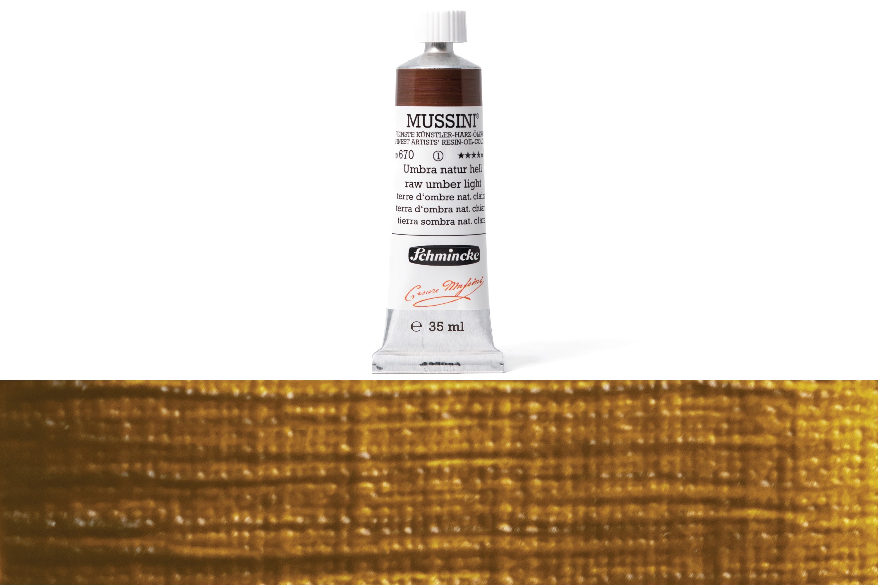 Schmincke - Mussini Oil Colors, 35 mL, #670 Raw Umber Light - St. Louis Art Supply