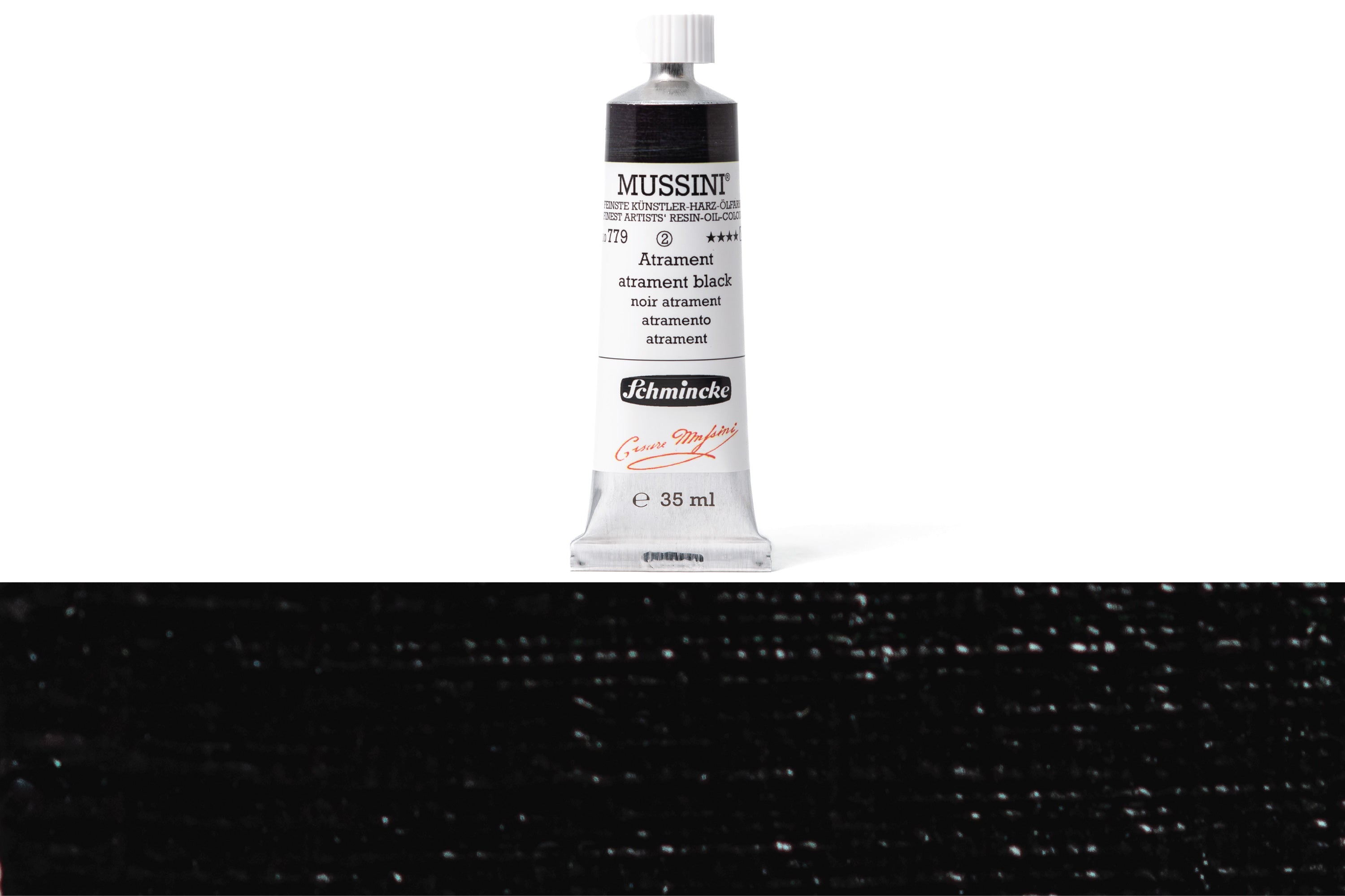 Schmincke - Mussini Oil Colors, 35 mL, #779 Atrament Black - St. Louis Art Supply