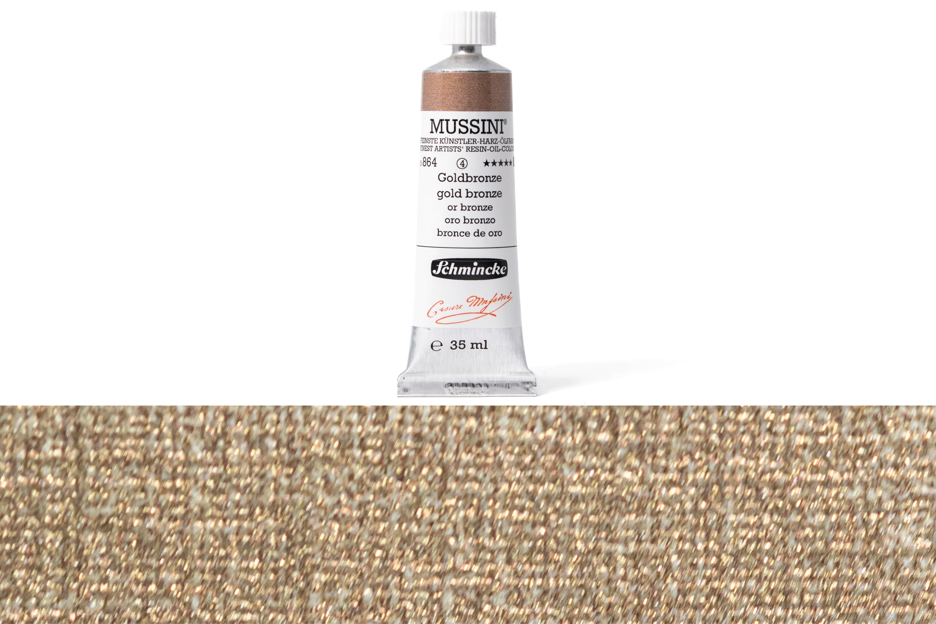 Schmincke - Mussini Oil Colors, 35 mL, #864 Gold Bronze - St. Louis Art Supply