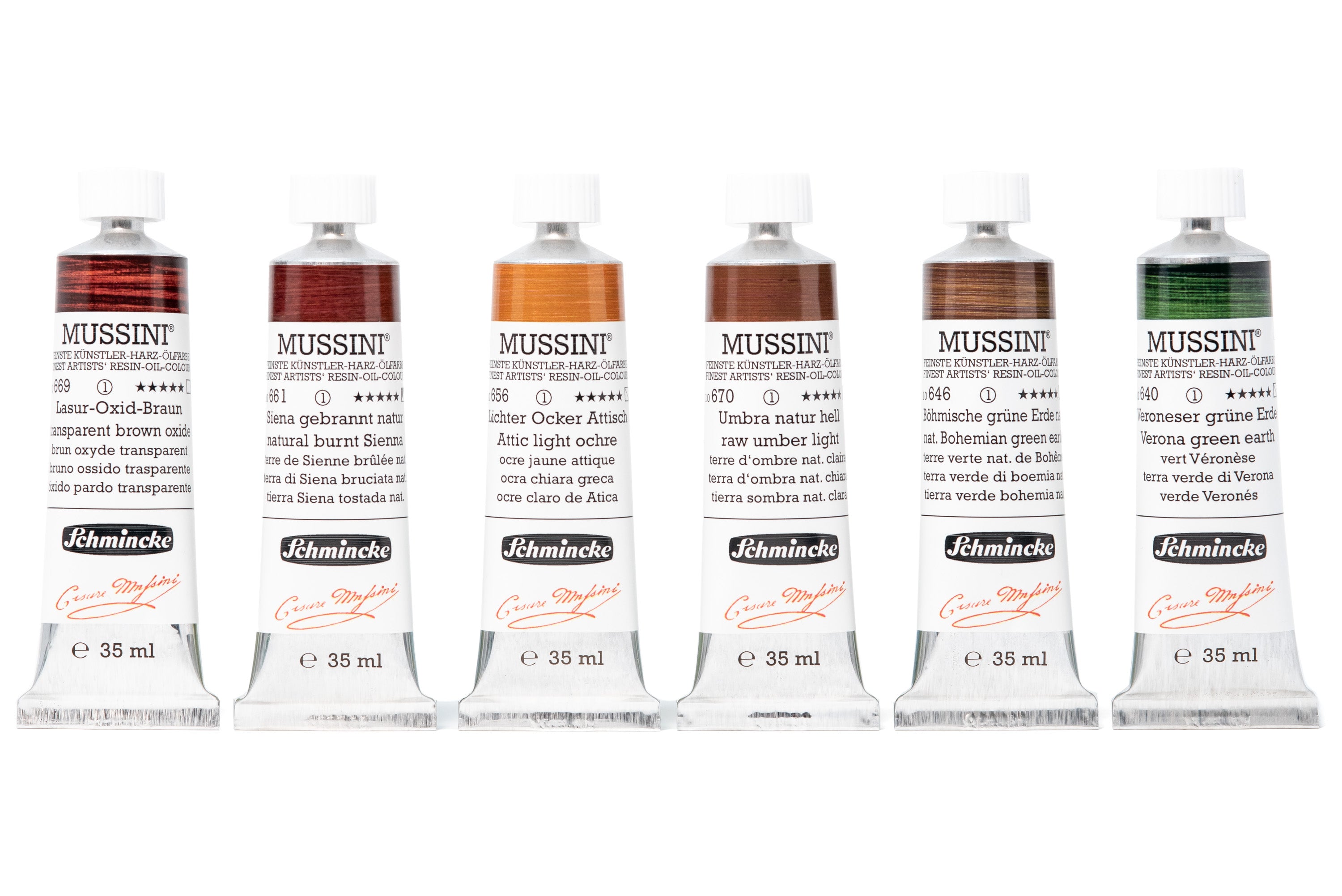 Schmincke - Mussini Oil Colors, Rich Earth Set - St. Louis Art Supply