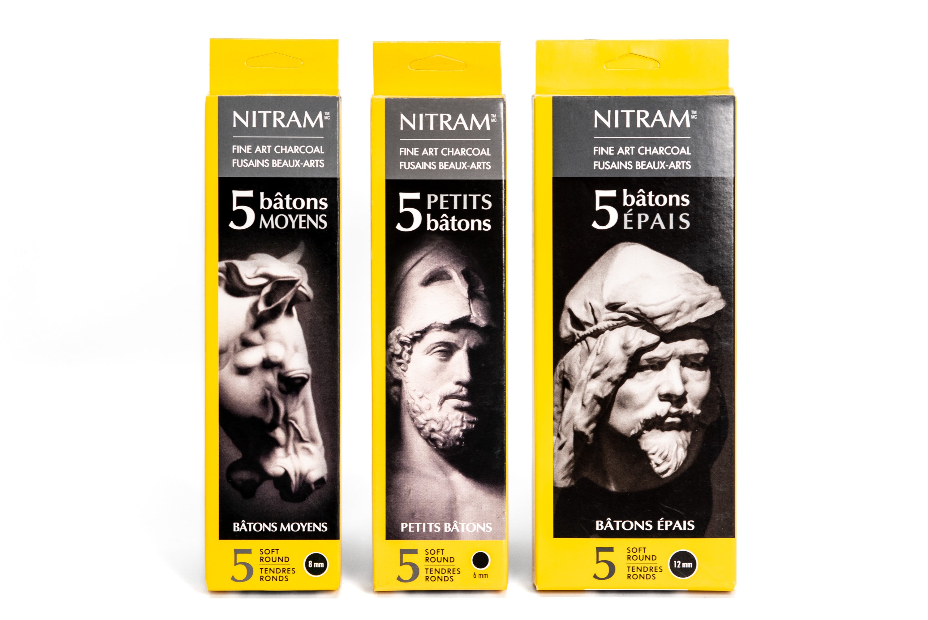 Nitram - Nitram Charcoal Batons - St. Louis Art Supply