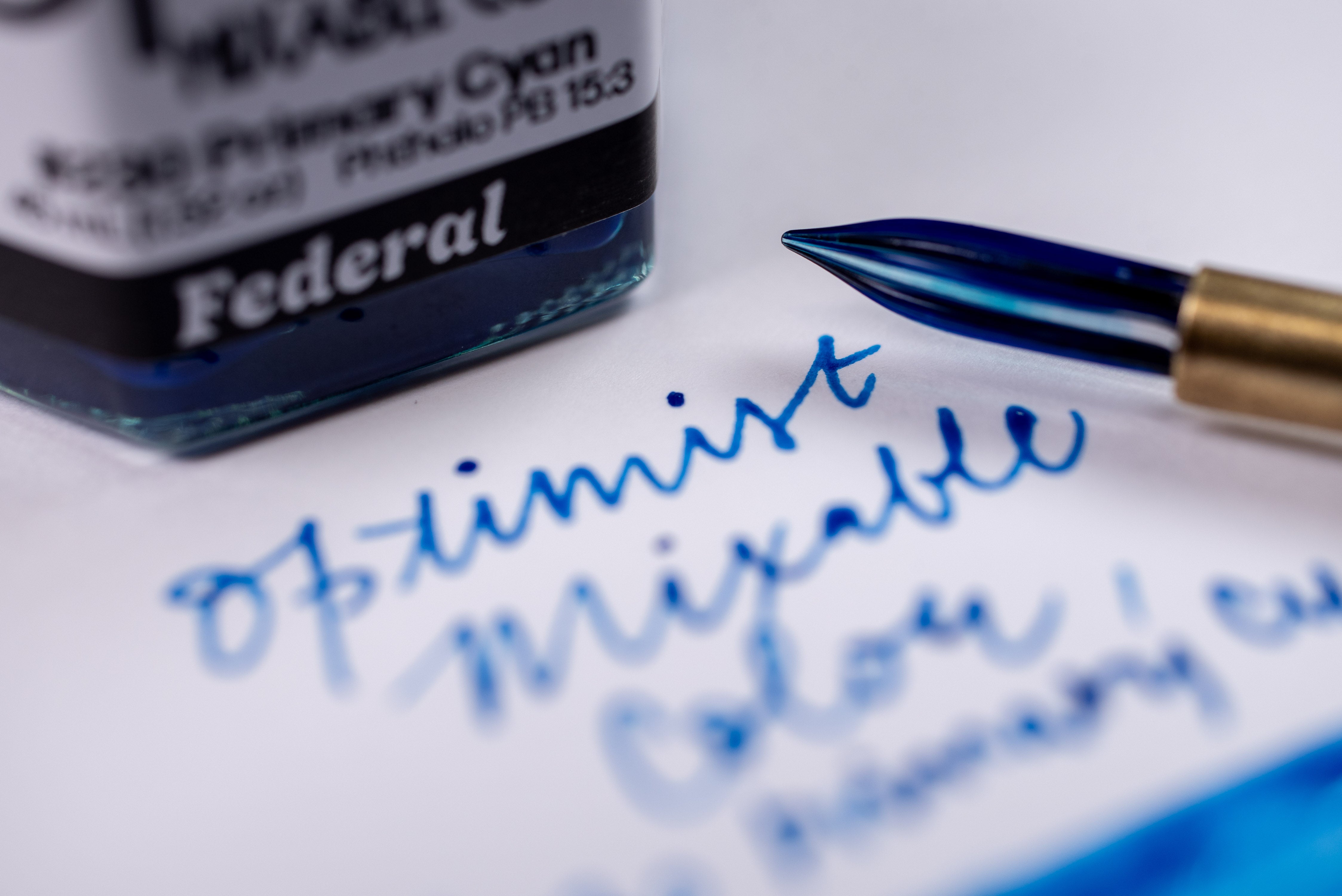 Optimist Pigment Ink, #230 Primary Cyan, 50 mL Precision Bottle