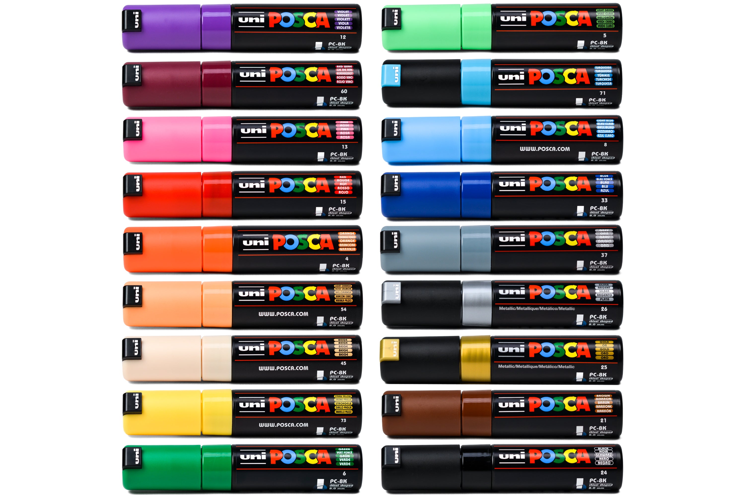 Uni POSCA Paint Marker, Broad Chisel Tip (PC-8K)