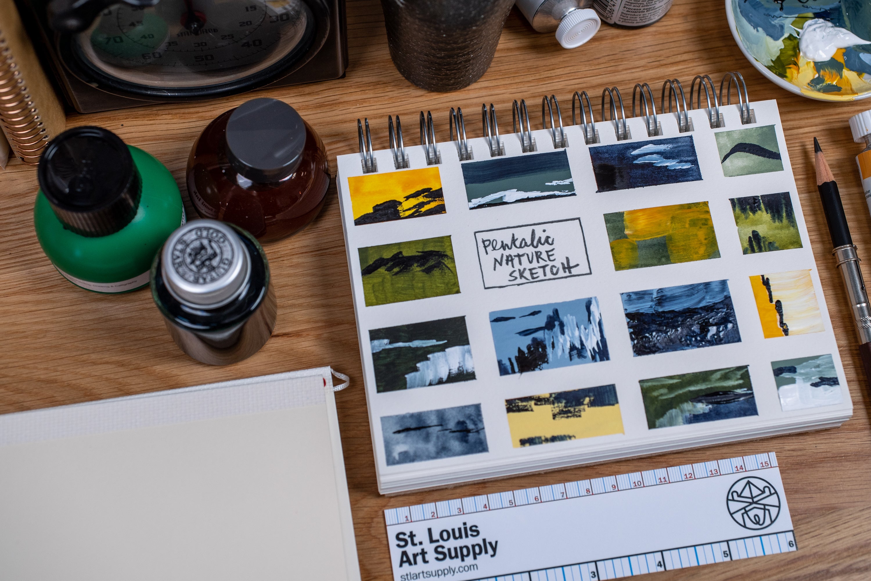 Nature Sketch Mixed Media Notebook