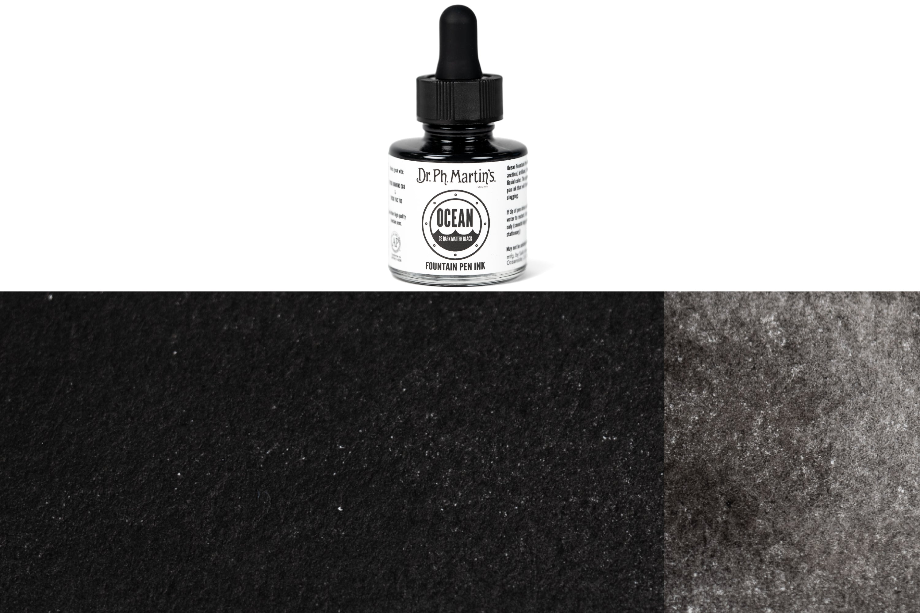 Ocean Fountain Pen Ink, Dark Matter Black – St. Louis Art Supply