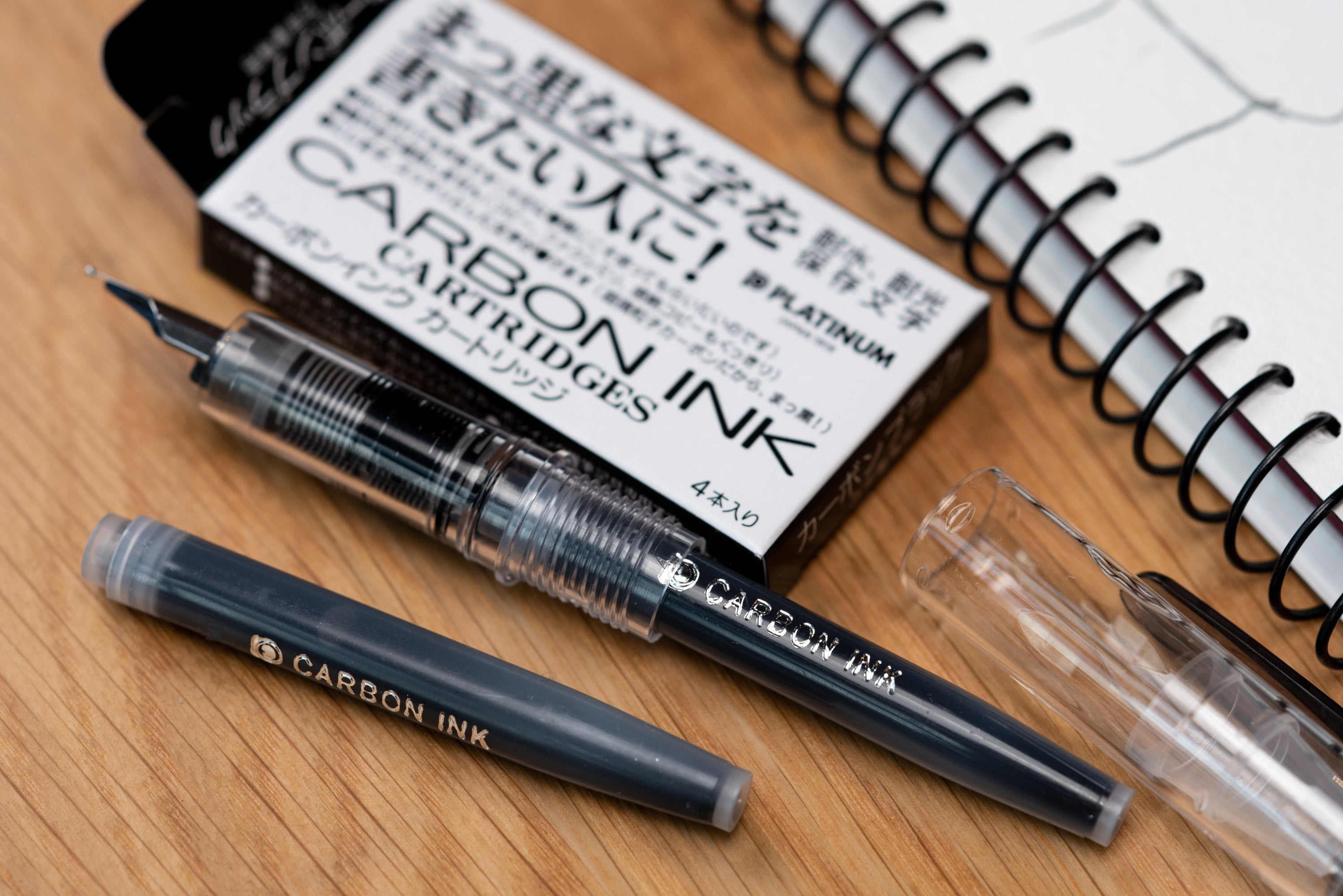 Platinum - Carbon Ink Cartridges, Box of 4 - St. Louis Art Supply