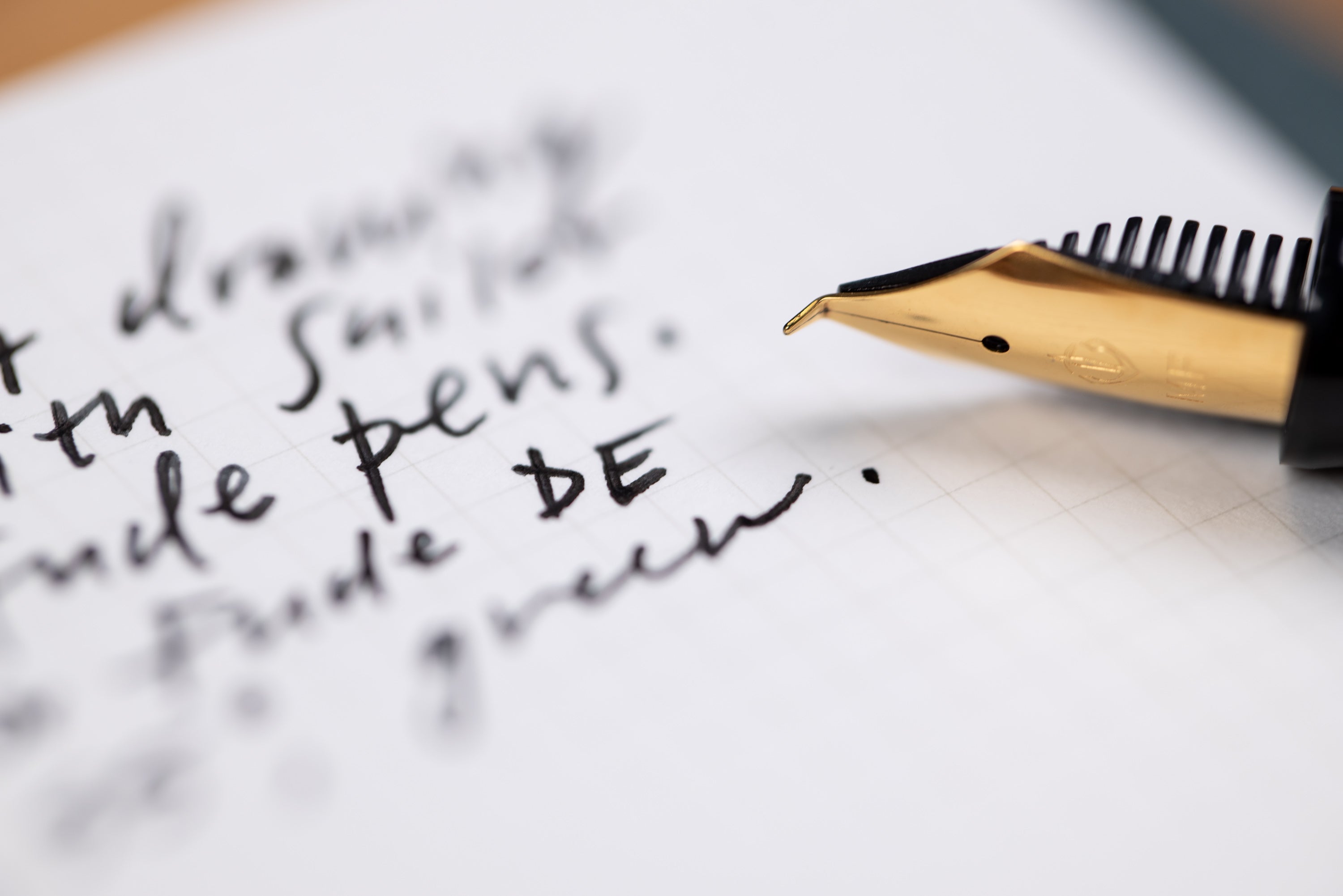 Fude DE Mannen Fountain Pen, Olive Green (55°)