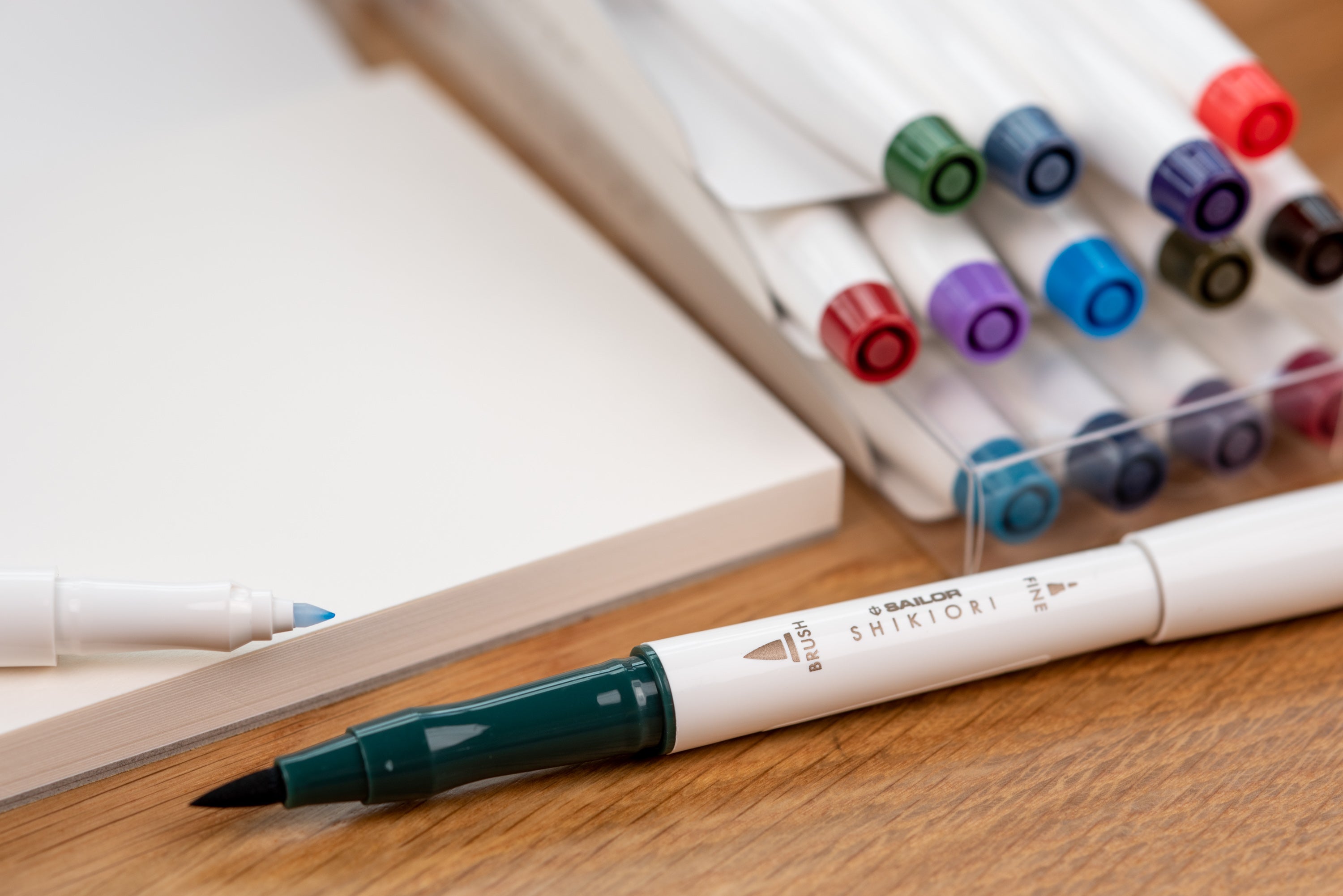 Sailor - Shikiori Brush Pens, Set of 5, Winter Colors - St. Louis Art Supply