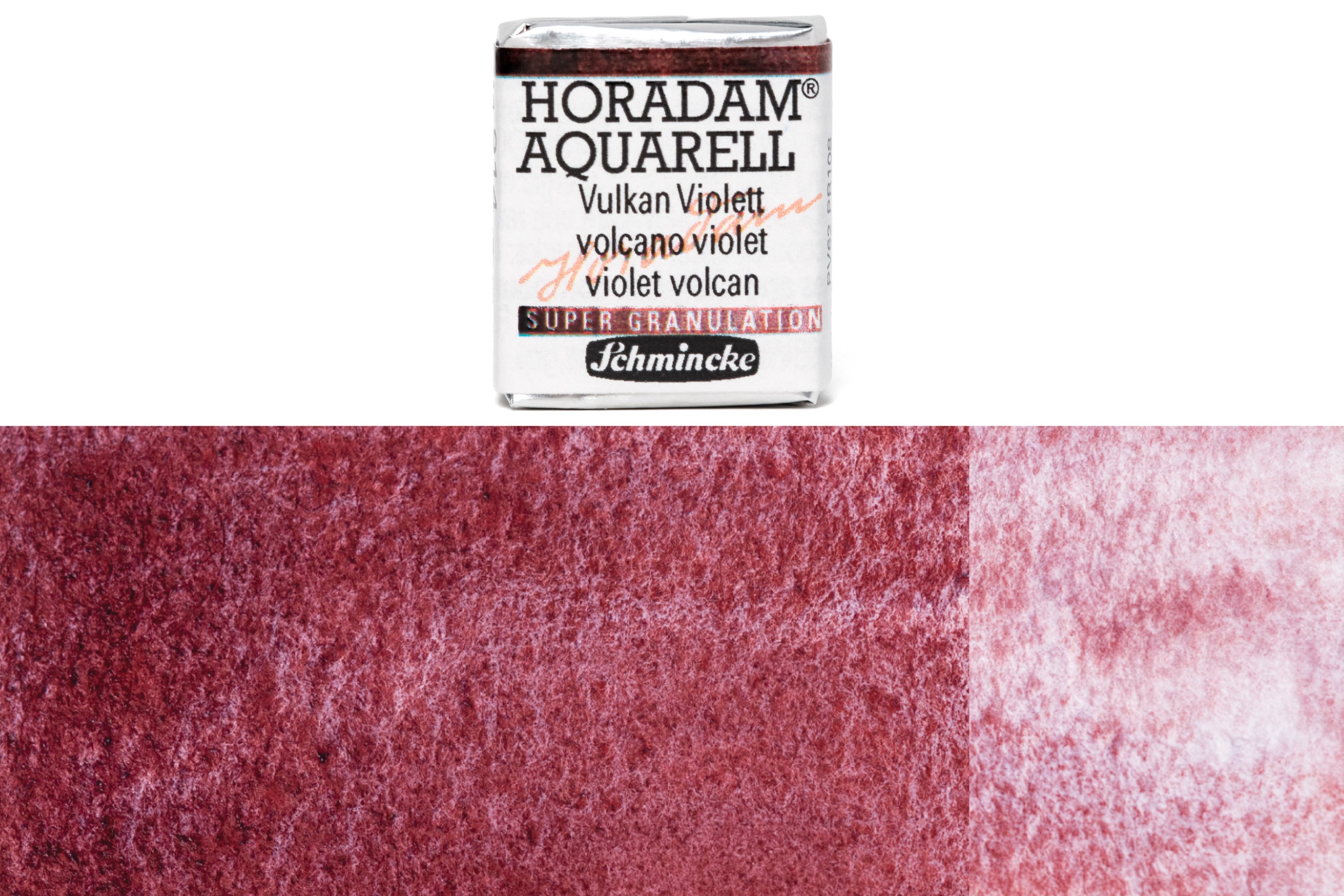 Schmincke - Supergranulation Watercolor Half Pan, #914 Volcano Violet - St. Louis Art Supply