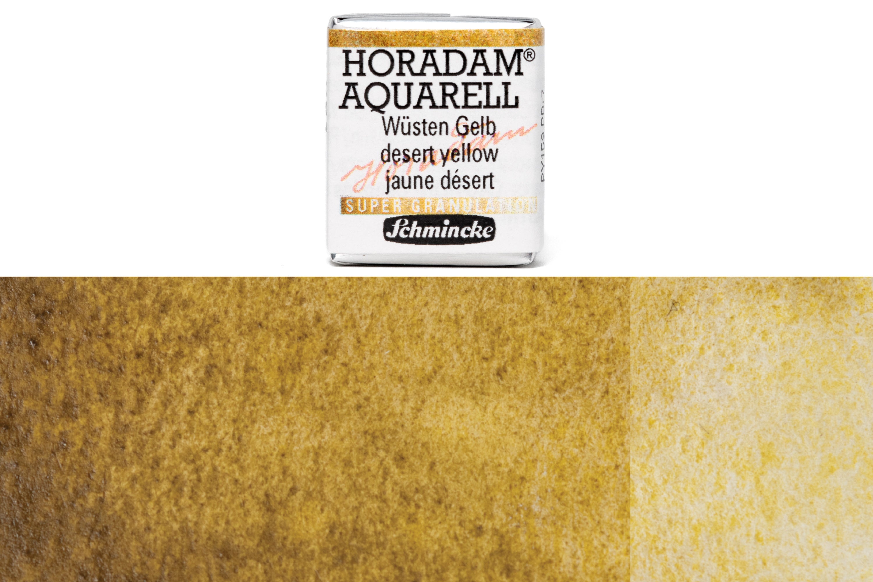 Schmincke - Supergranulation Watercolor Half Pan, #921 Desert Yellow - St. Louis Art Supply
