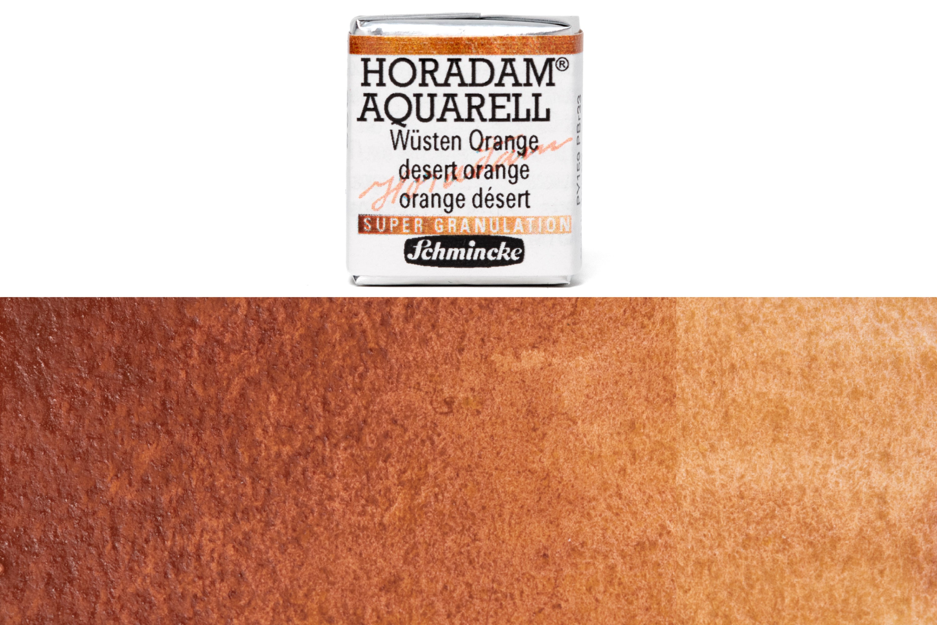 Schmincke - Supergranulation Watercolor Half Pan, #922 Desert Orange - St. Louis Art Supply