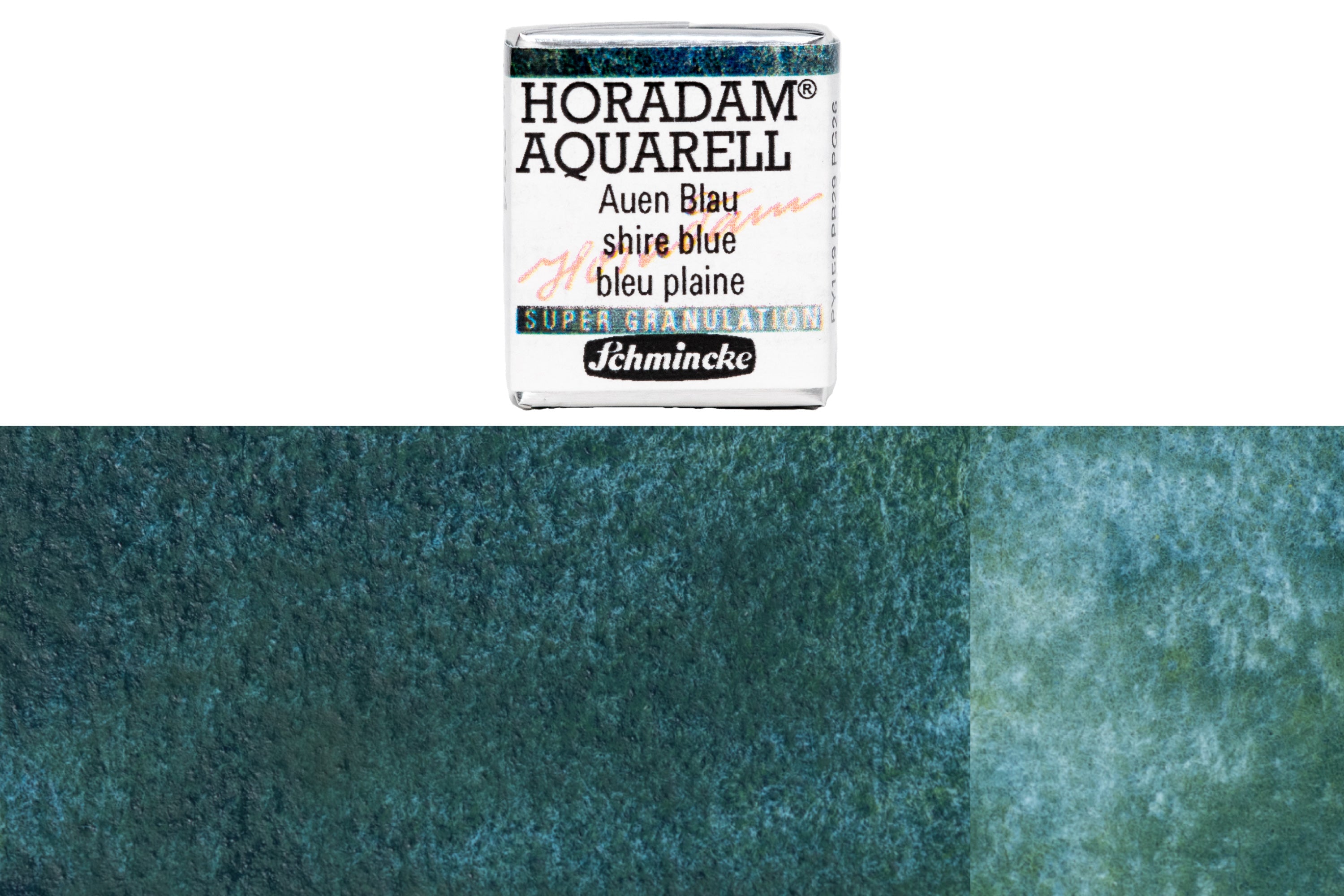 Schmincke - Supergranulation Watercolor Half Pan, #934 Shire Blue - St. Louis Art Supply