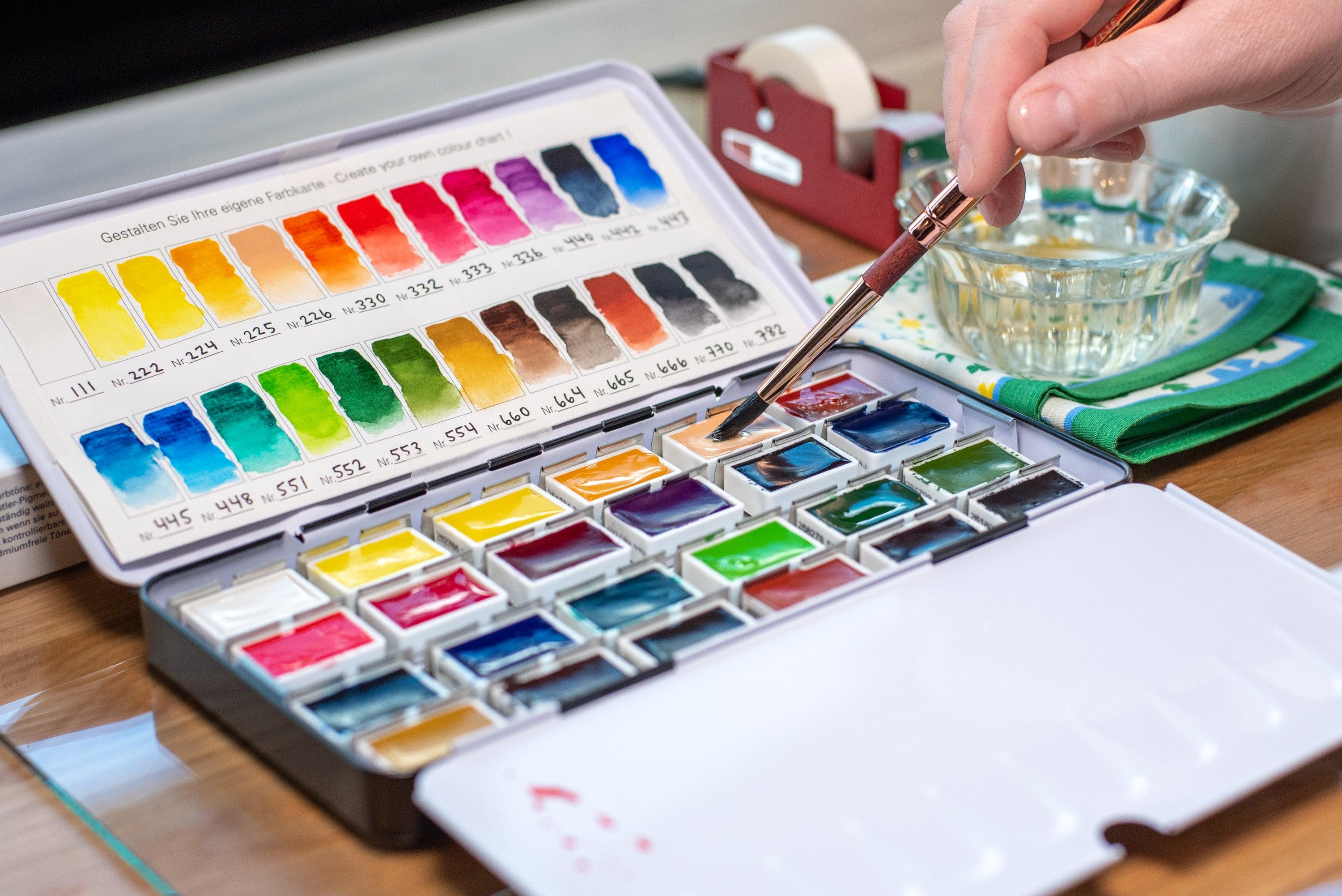 Schmincke - Akademie Watercolors, Set of 24 Full Pans - St. Louis Art Supply