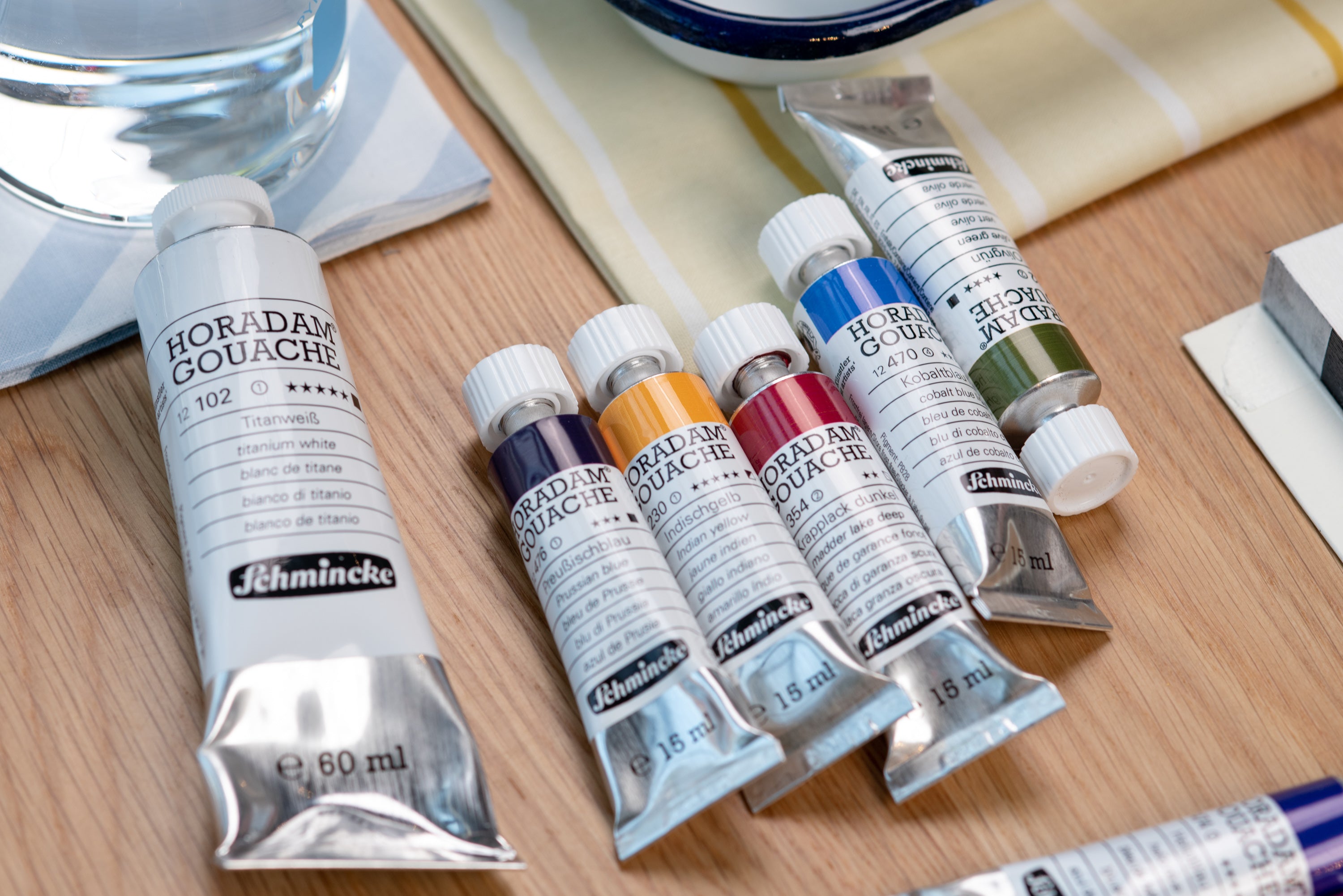 Schmincke - Horadam Gouache, 15 mL, "Afternoon Sun" Set - St. Louis Art Supply