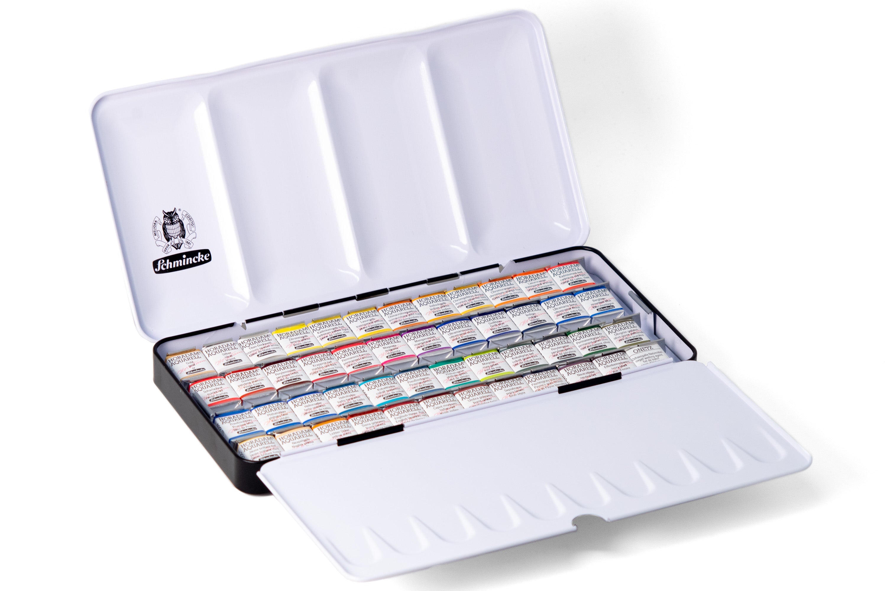 Schmincke - Horadam Watercolors, Set of 48 Half Pans - St. Louis Art Supply