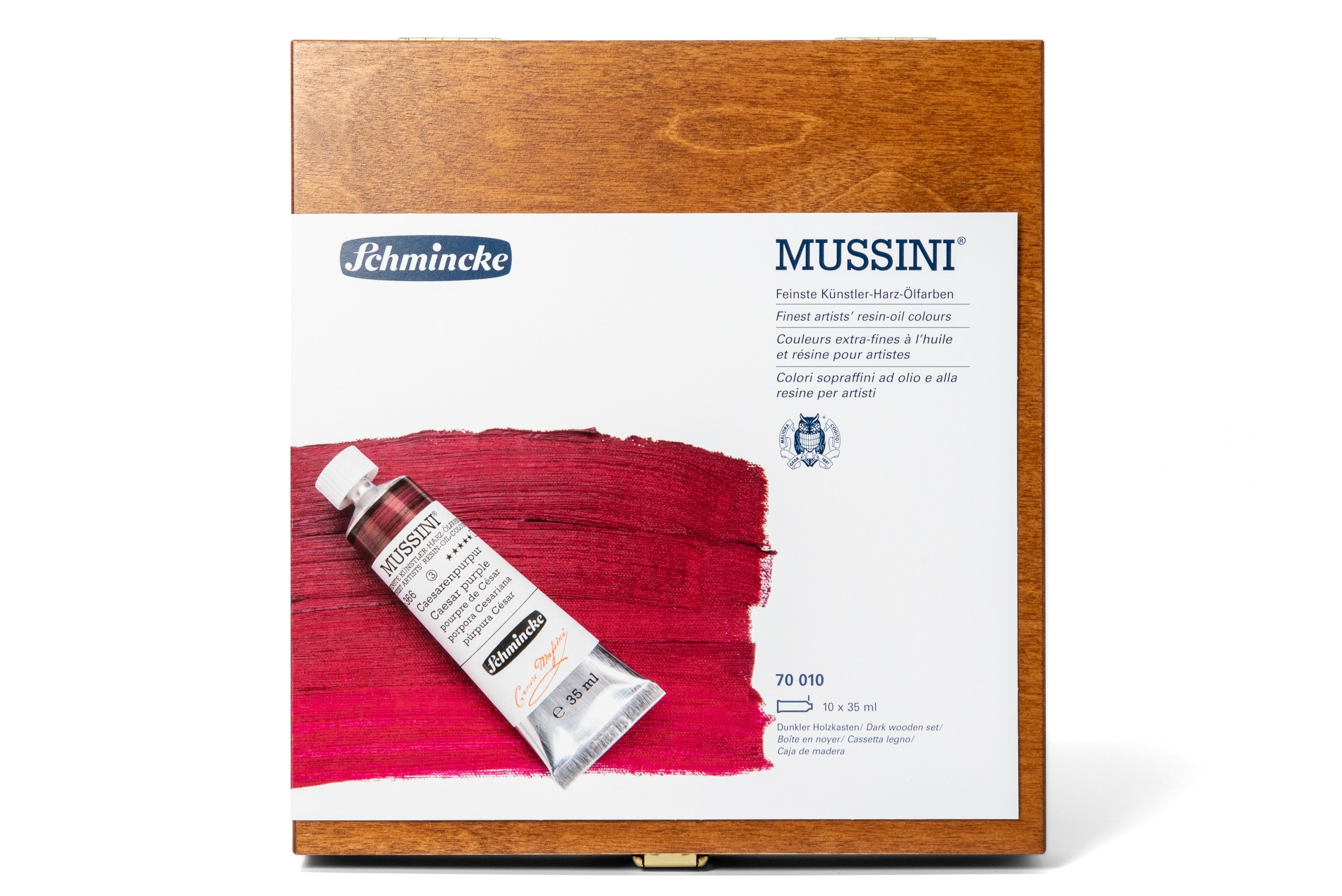 Schmincke - Mussini Oil Colors, Wood Box Set of 10 - St. Louis Art Supply