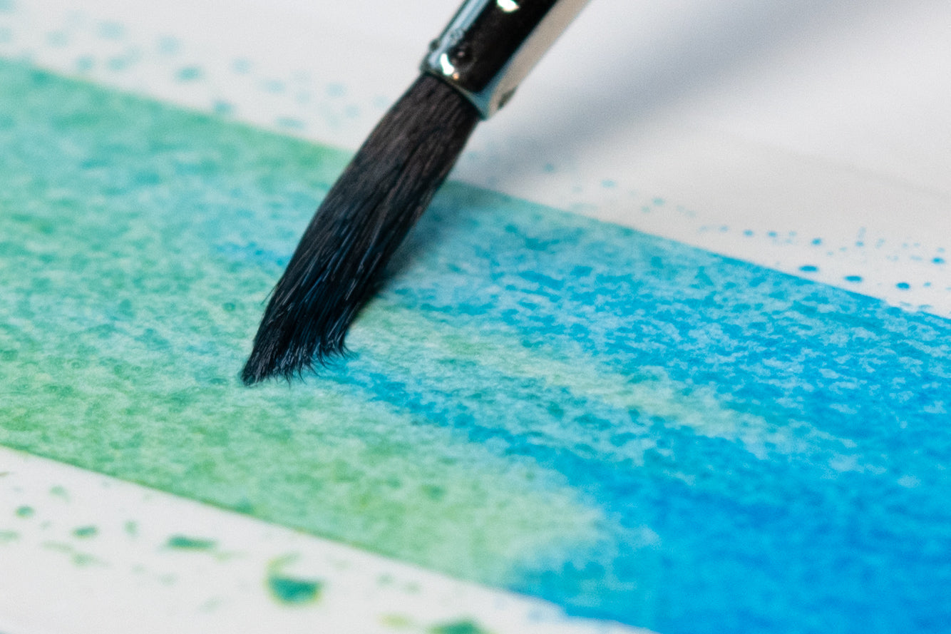 Schmincke - Supergranulation Watercolor Half Pan, #985 Tundra Green - St. Louis Art Supply