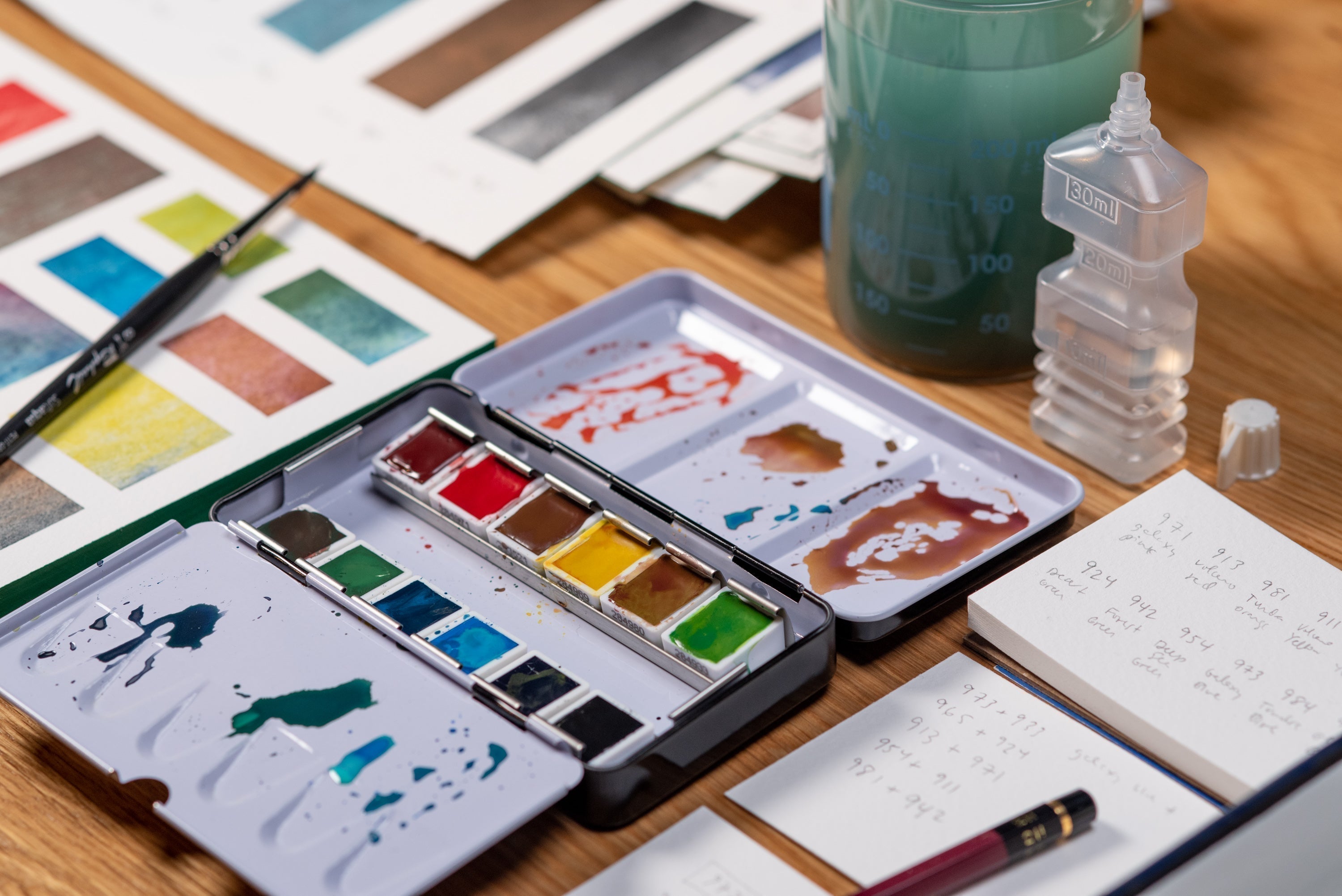 Schmincke - Supergranulation Watercolor Half Pan, #962 Glacier Turquoise - St. Louis Art Supply